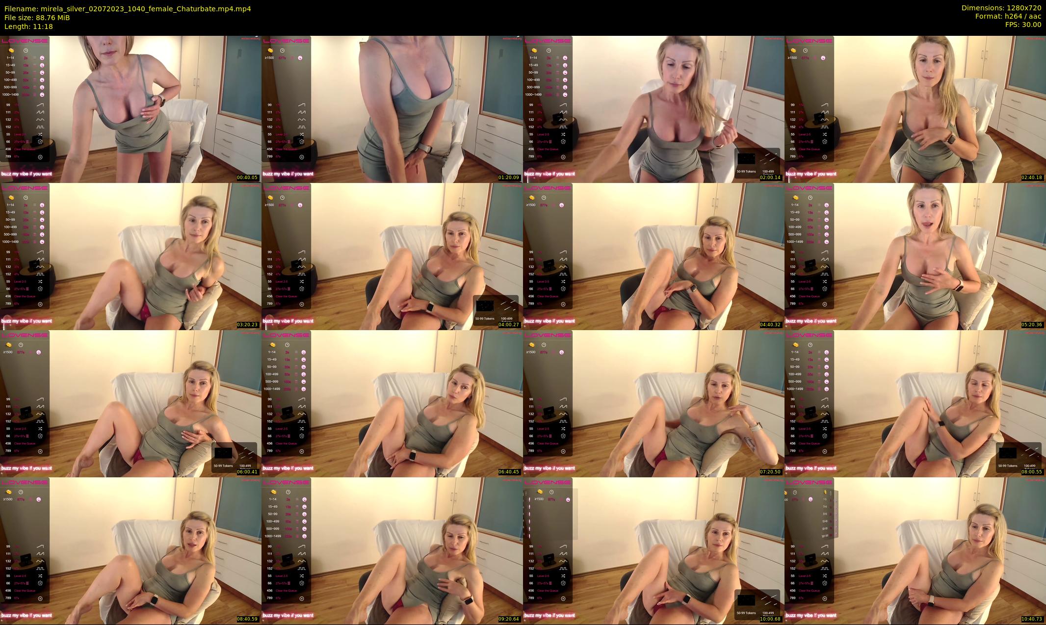 mirela_silver — 12 minute Chaturbate female cam show recording, 720p, Jul 2, 2023