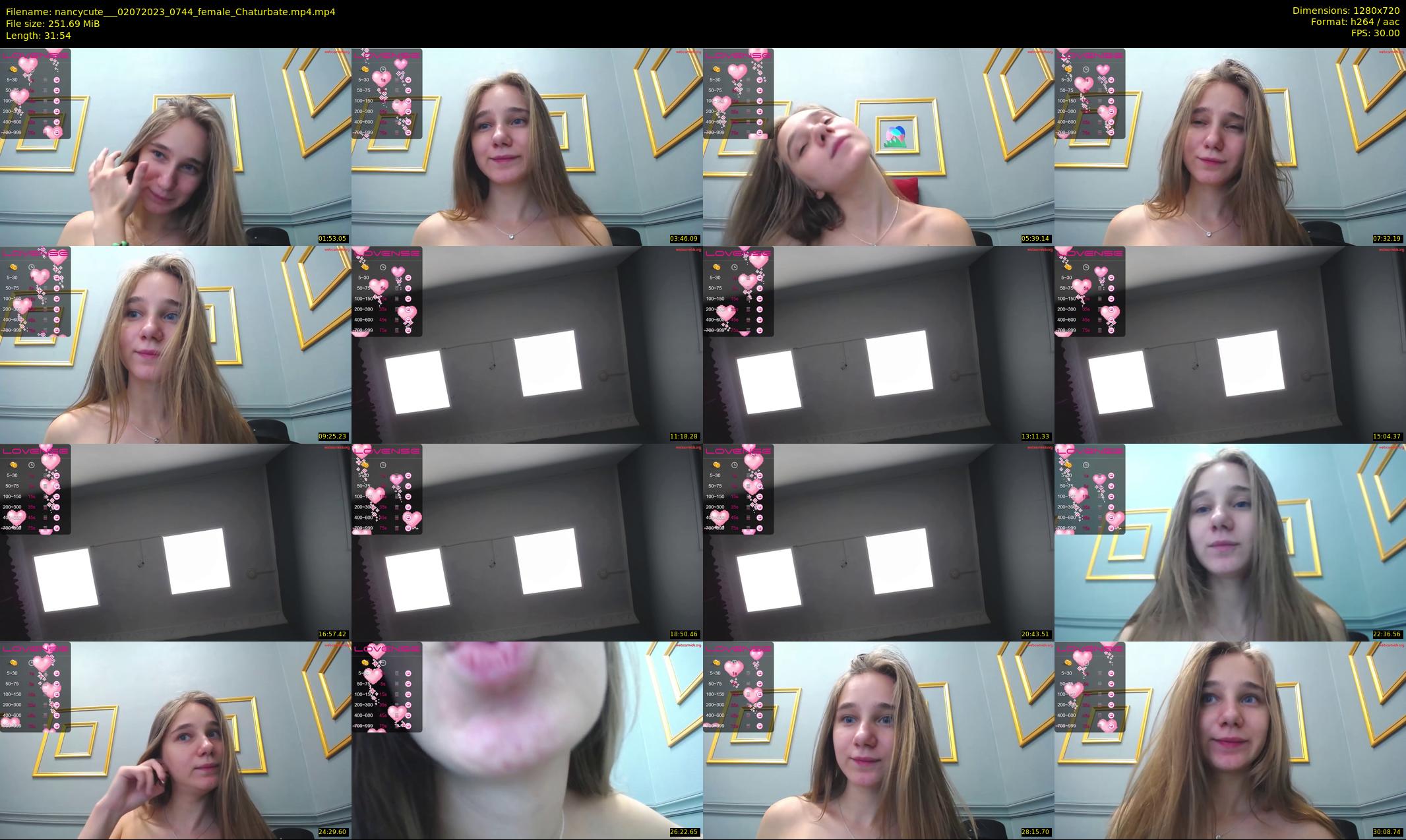 nancycute__ — 32 minute Chaturbate female cam show recording, 720p, Jul 2, 2023