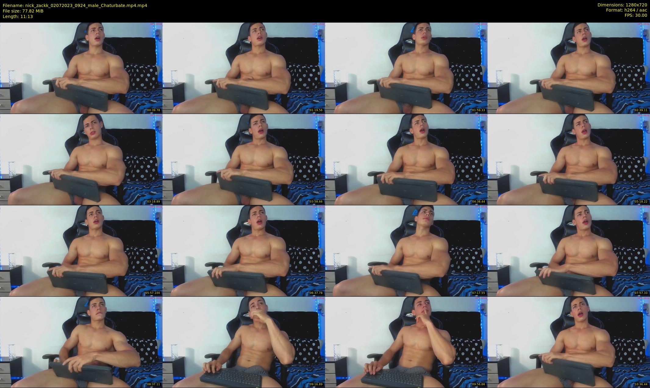 nick_zackk — 12 minute Chaturbate male cam show recording, 720p, Jul 2, 2023