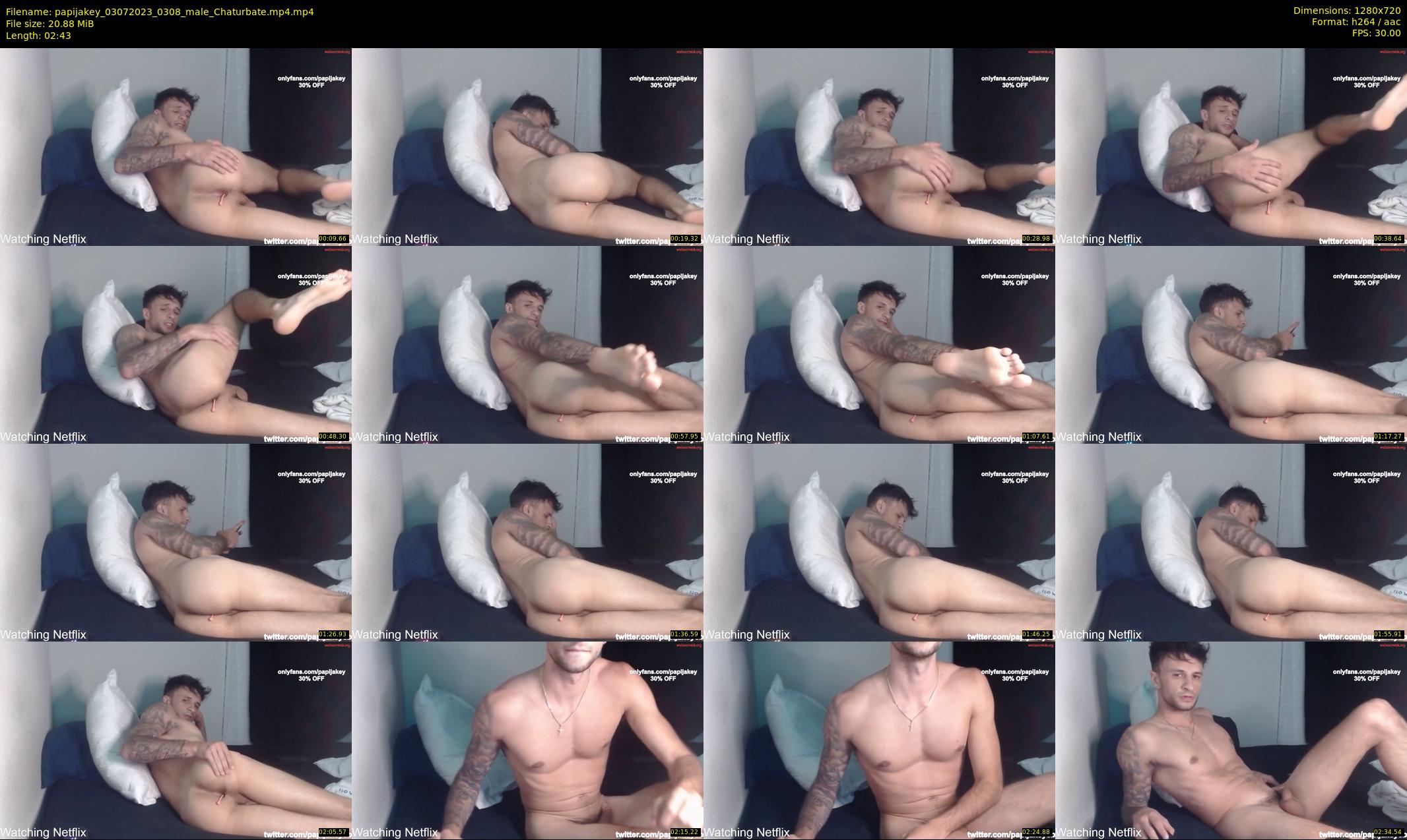 papijakey — 3 minute Chaturbate male cam show recording, 720p, Jul 3, 2023