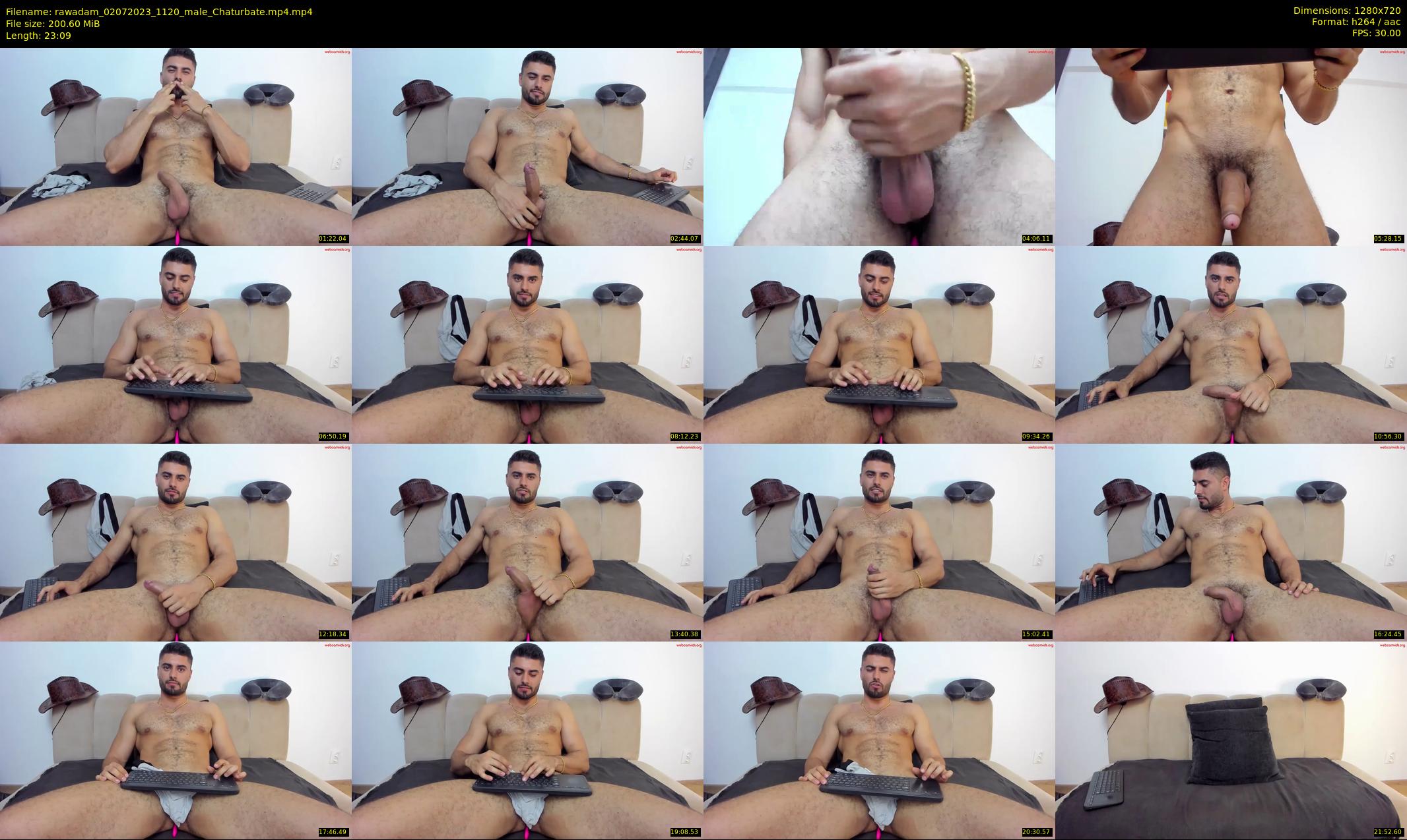 rawadam — 24 minute Chaturbate male cam show recording, 720p, Jul 2, 2023