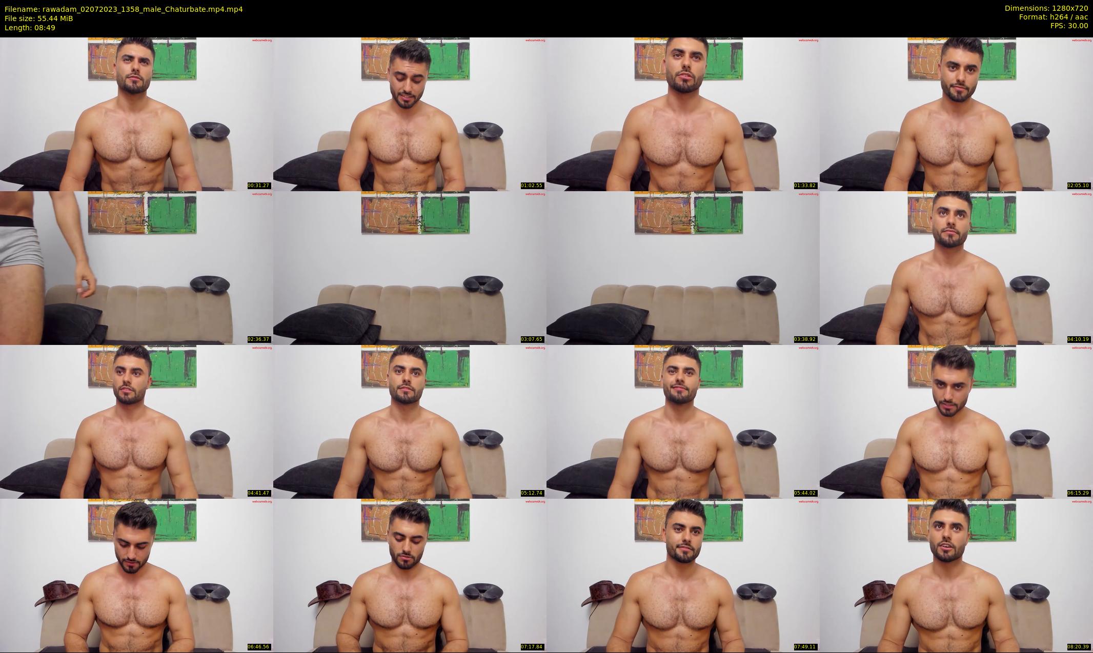rawadam — 9 minute Chaturbate male cam show recording, 720p, Jul 2, 2023