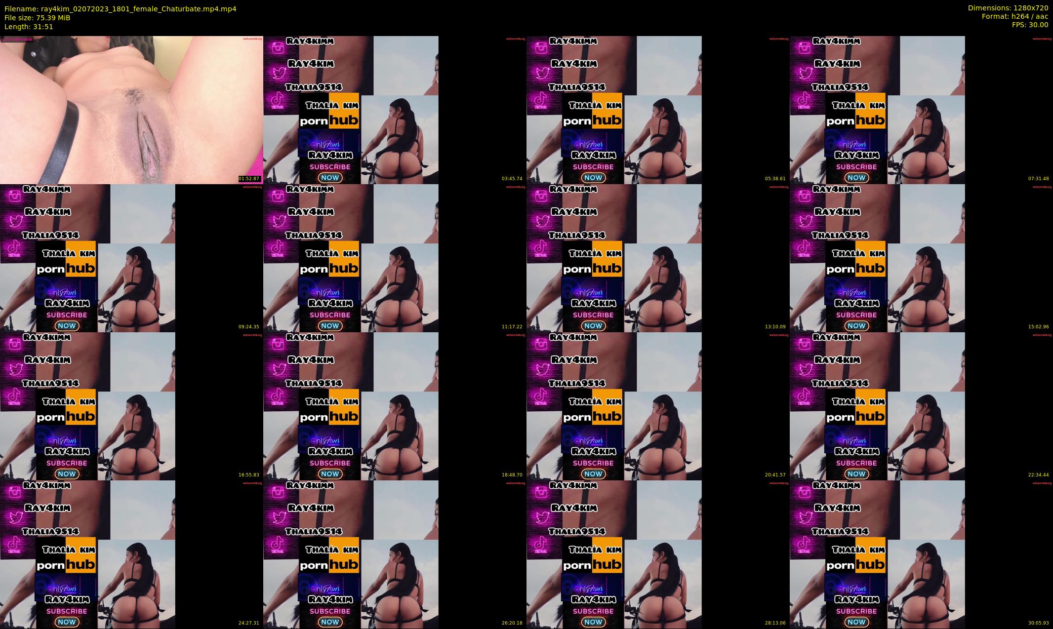 ray4kim — 32 minute Chaturbate couple cam show recording, 720p, Jul 2, 2023