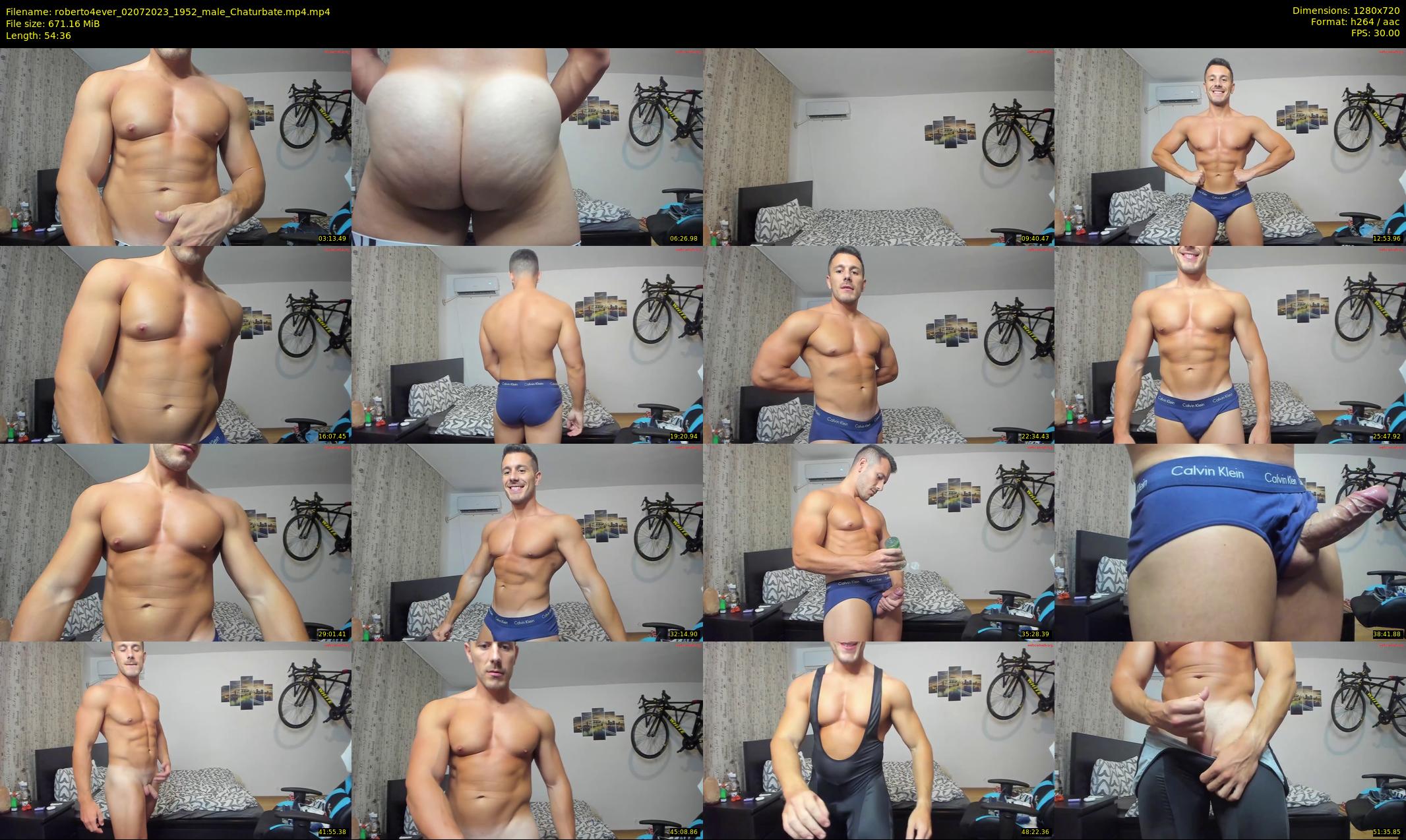 roberto4ever — 55 minute Chaturbate male cam show recording, 720p, Jul 2, 2023