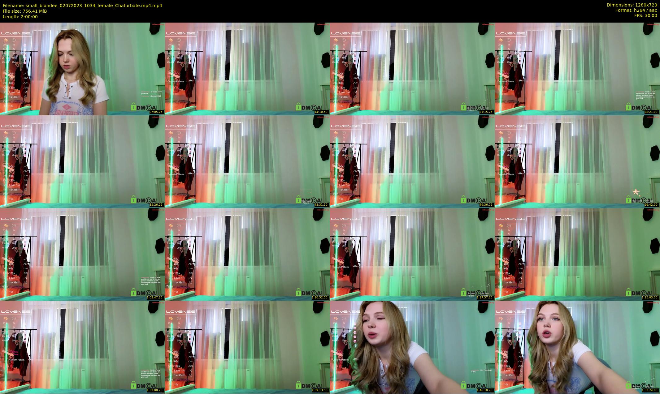 small_blondee — 120 minute Chaturbate female cam show recording, 720p, Jul 2, 2023