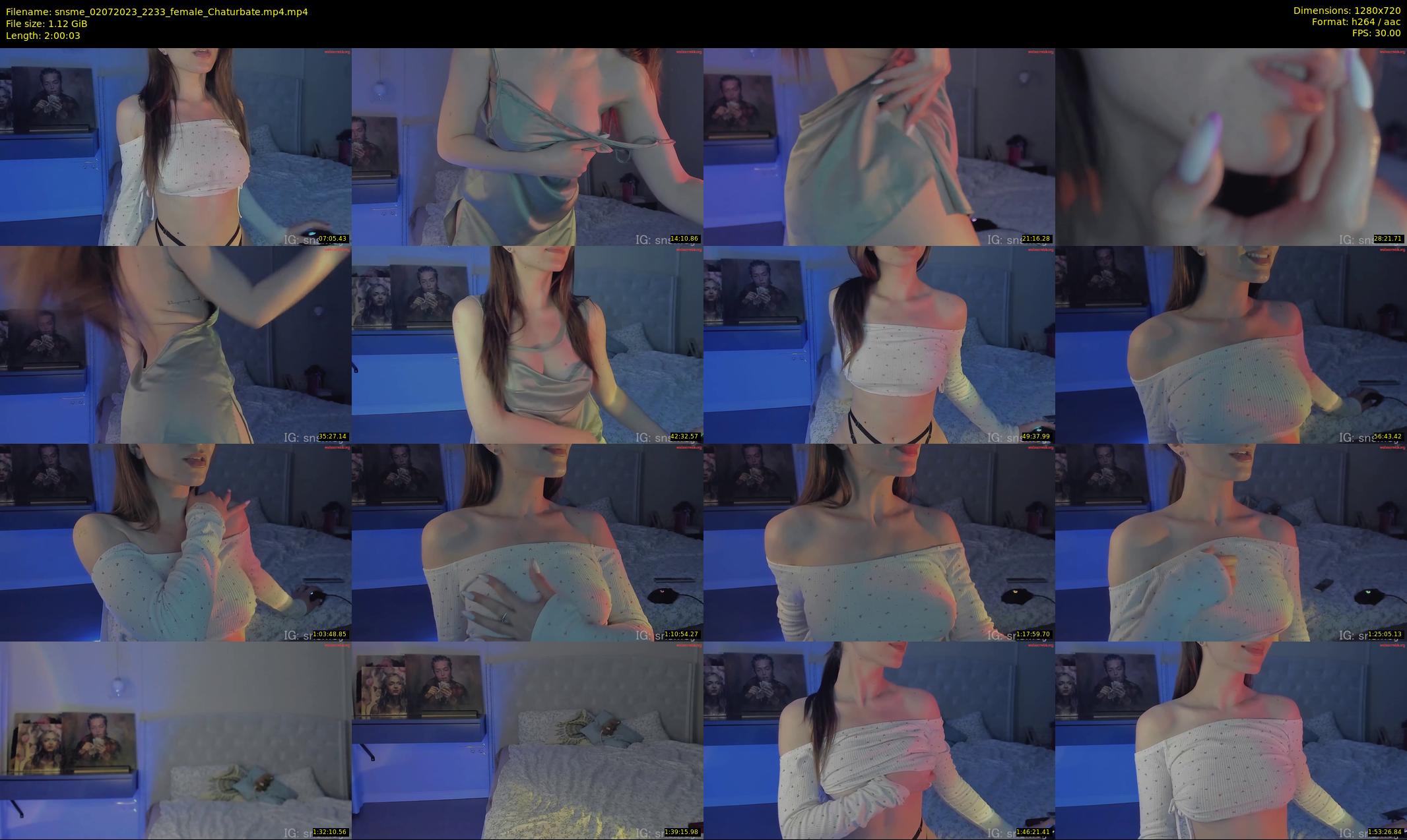 snsme — 121 minute Chaturbate female cam show recording, 720p, Jul 2, 2023