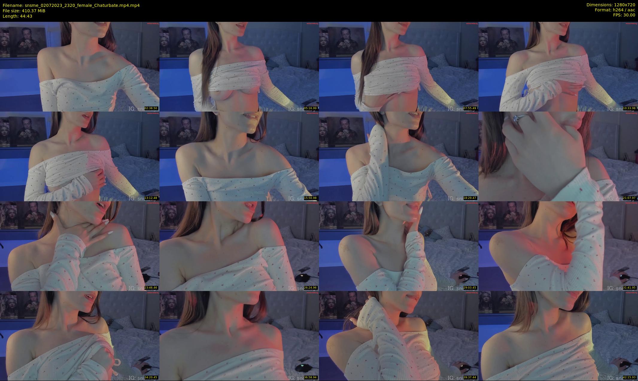 snsme — 45 minute Chaturbate female cam show recording, 720p, Jul 2, 2023