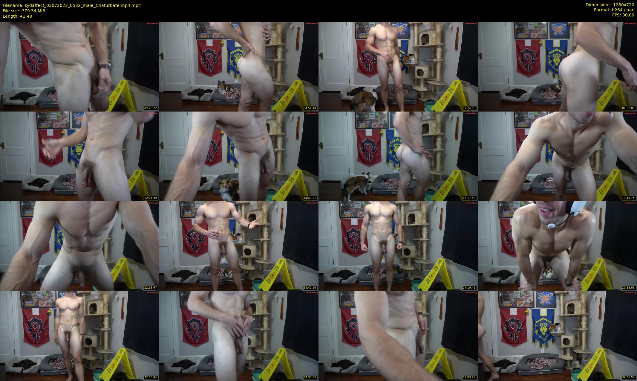 sydaffect — 42 minute Chaturbate male cam show recording, 720p, Jul 3, 2023