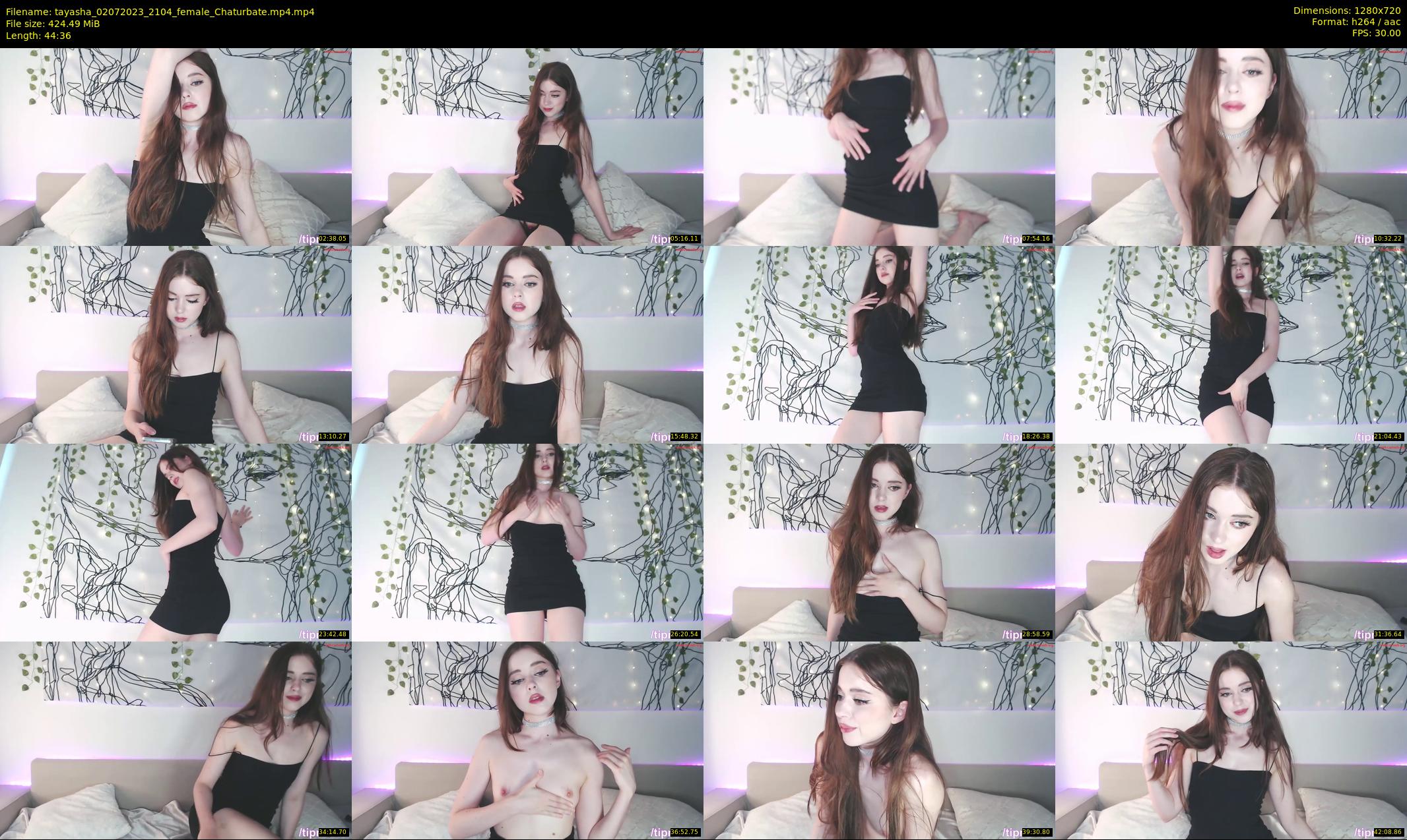 tayasha — 45 minute Chaturbate female cam show recording, 720p, Jul 2, 2023