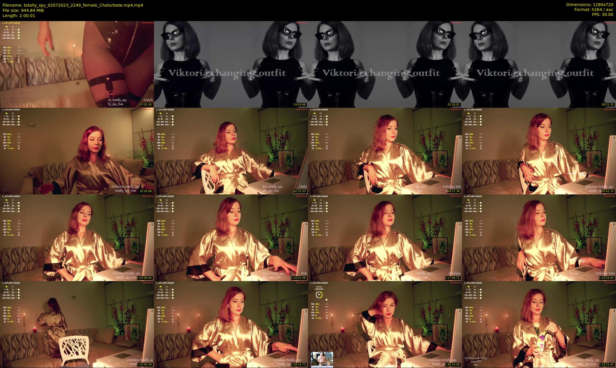 totally_spy — 121 minute Chaturbate female cam show recording, 720p, Jul 2, 2023