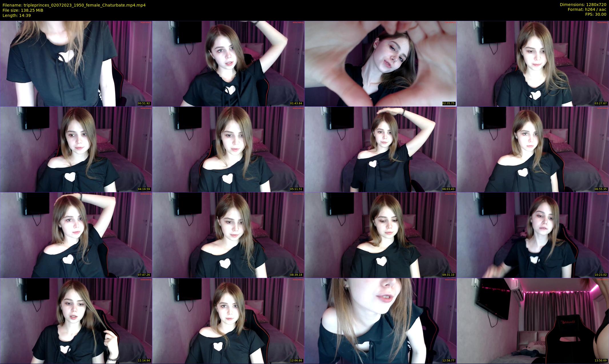tripleprinces — 15 minute Chaturbate female cam show recording, 720p, Jul 2, 2023