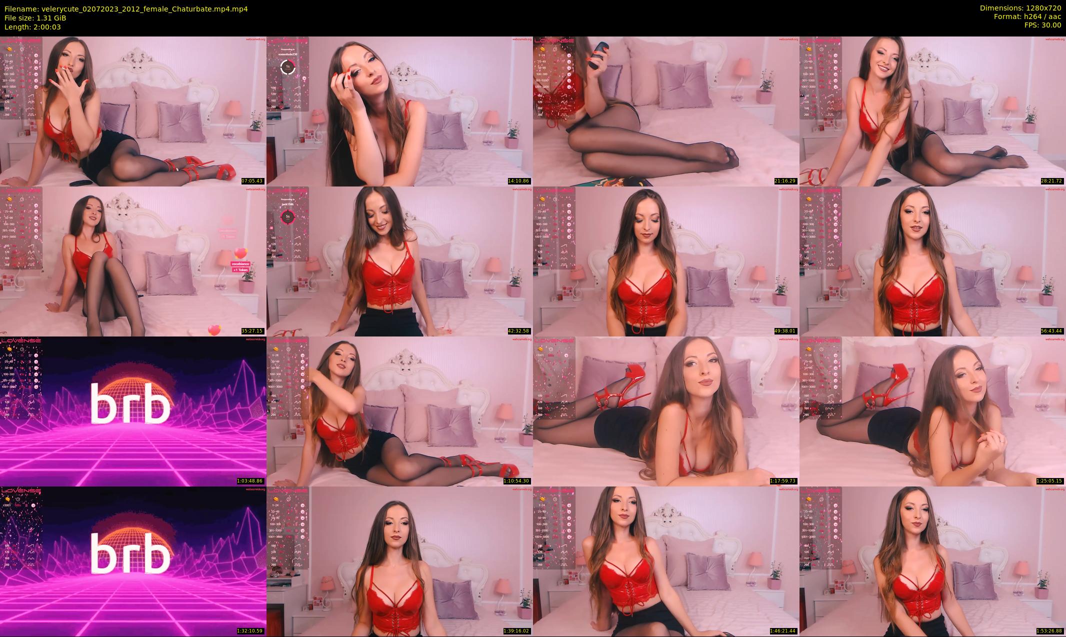 velerycute — 121 minute Chaturbate female cam show recording, 720p, Jul 2, 2023