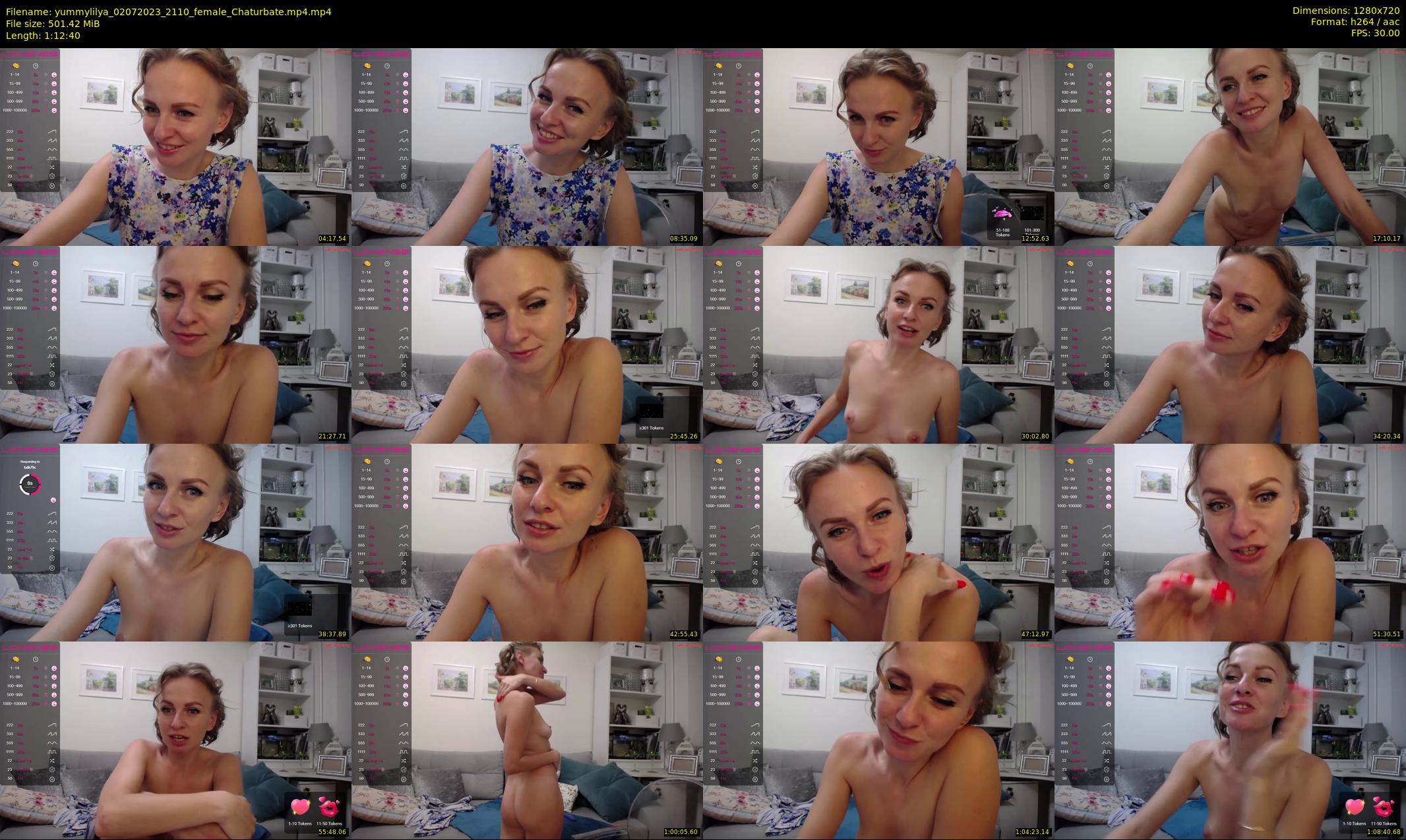 yummylilya — 73 minute Chaturbate female cam show recording, 720p, Jul 2, 2023