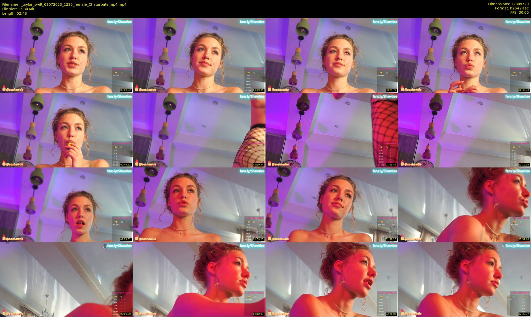 _taylor_swift — 3 minute Chaturbate female cam show recording, 720p, Jul 3, 2023