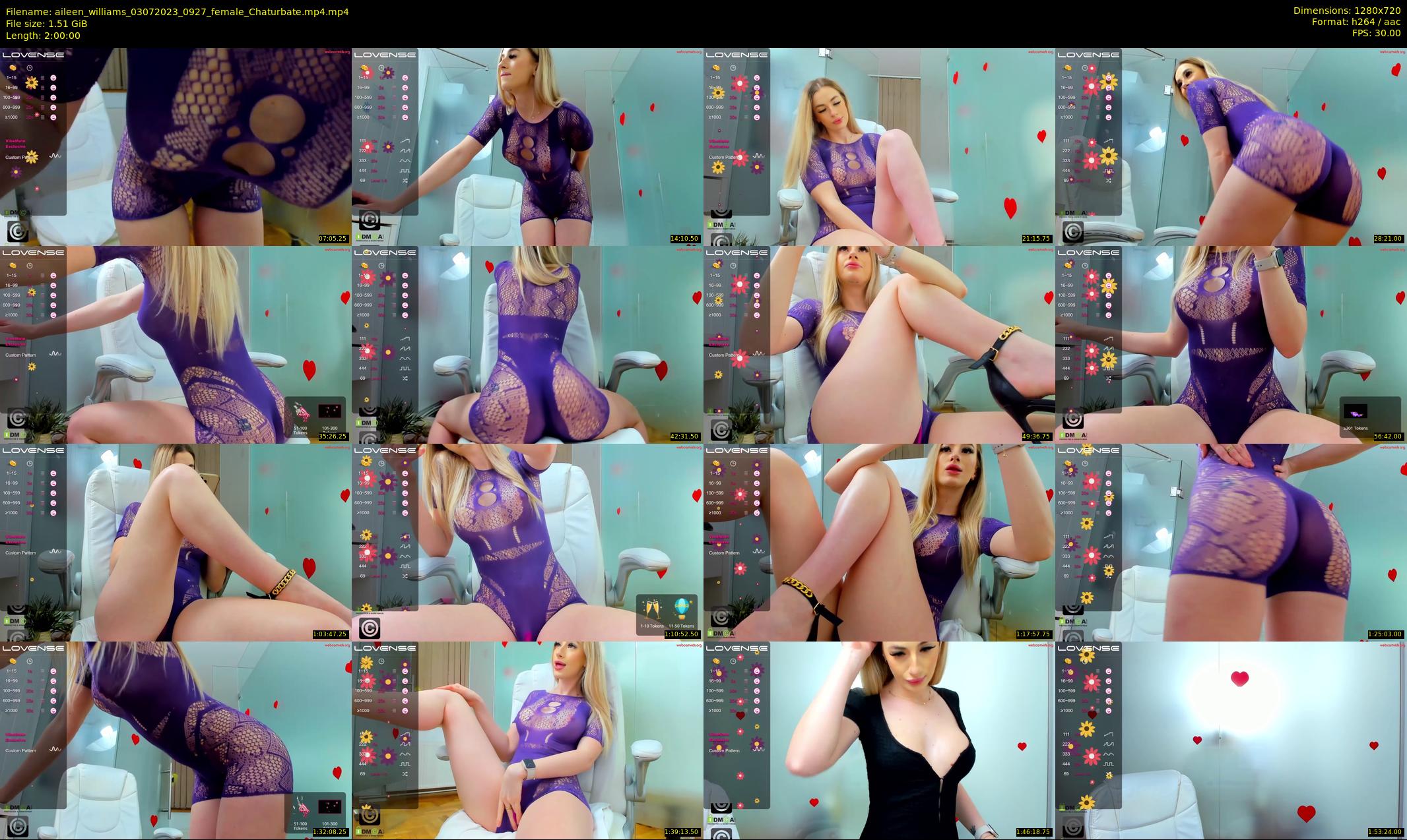 aileen_williams — 120 minute Chaturbate female cam show recording, 720p, Jul 3, 2023