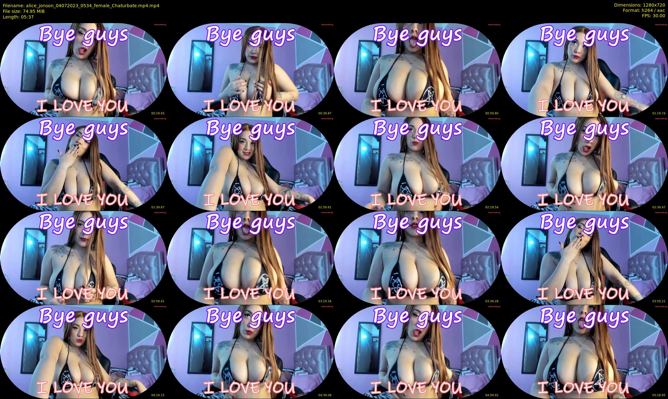 alice_jonson — 6 minute Chaturbate female cam show recording, 720p, Jul 4, 2023