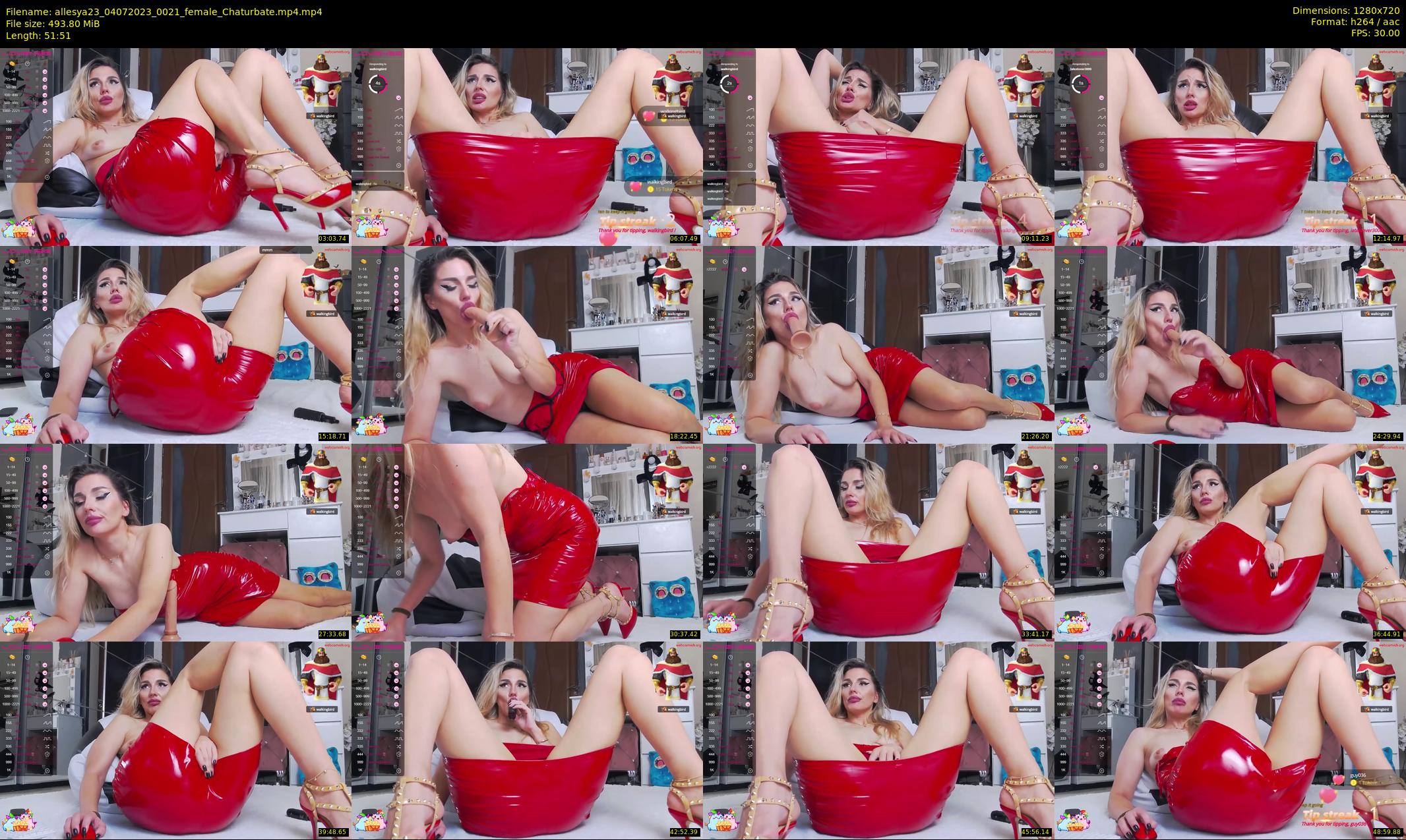allesya23 — 52 minute Chaturbate female cam show recording, 720p, Jul 4, 2023