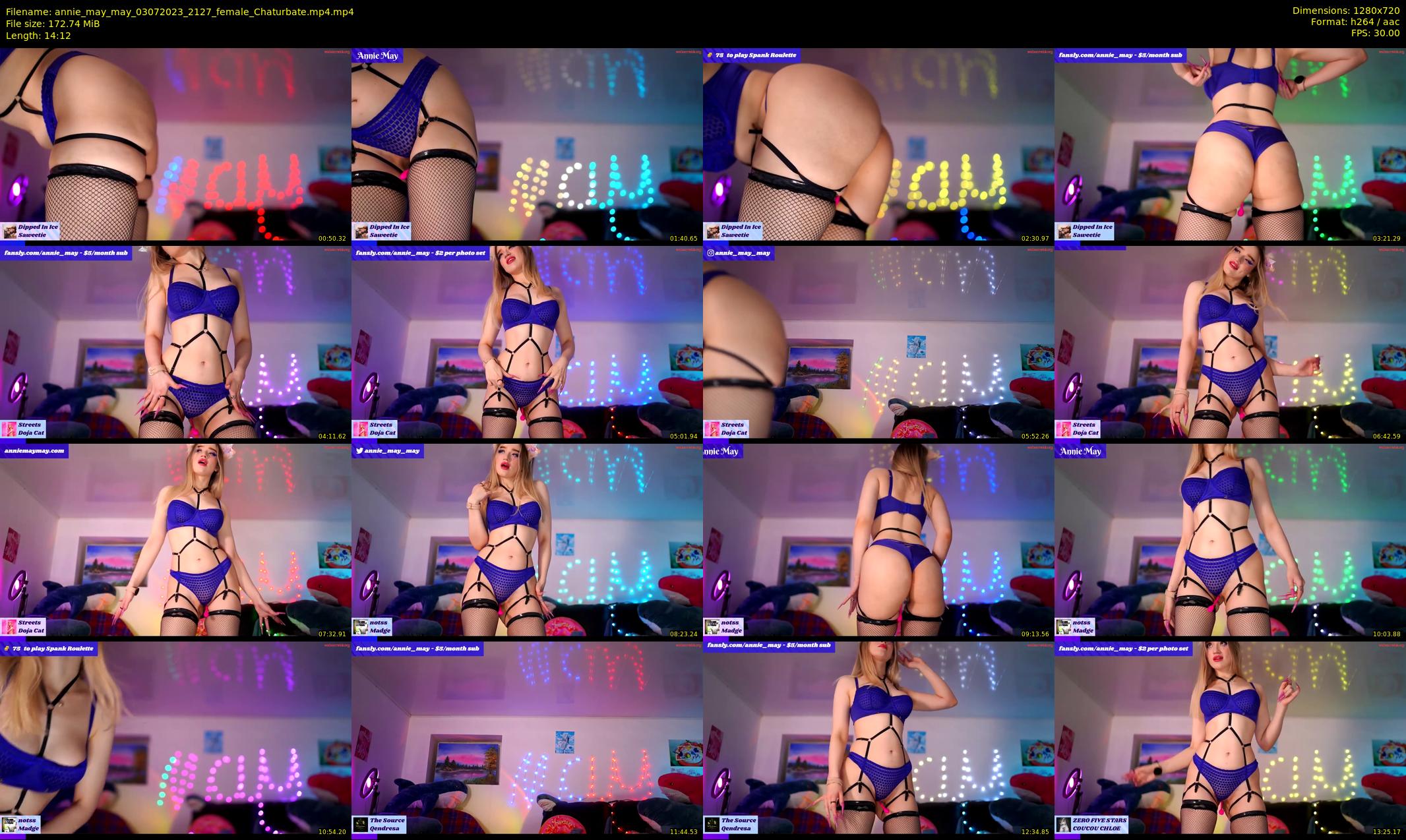 annie_may_may — 15 minute Chaturbate female cam show recording, 720p, Jul 3, 2023