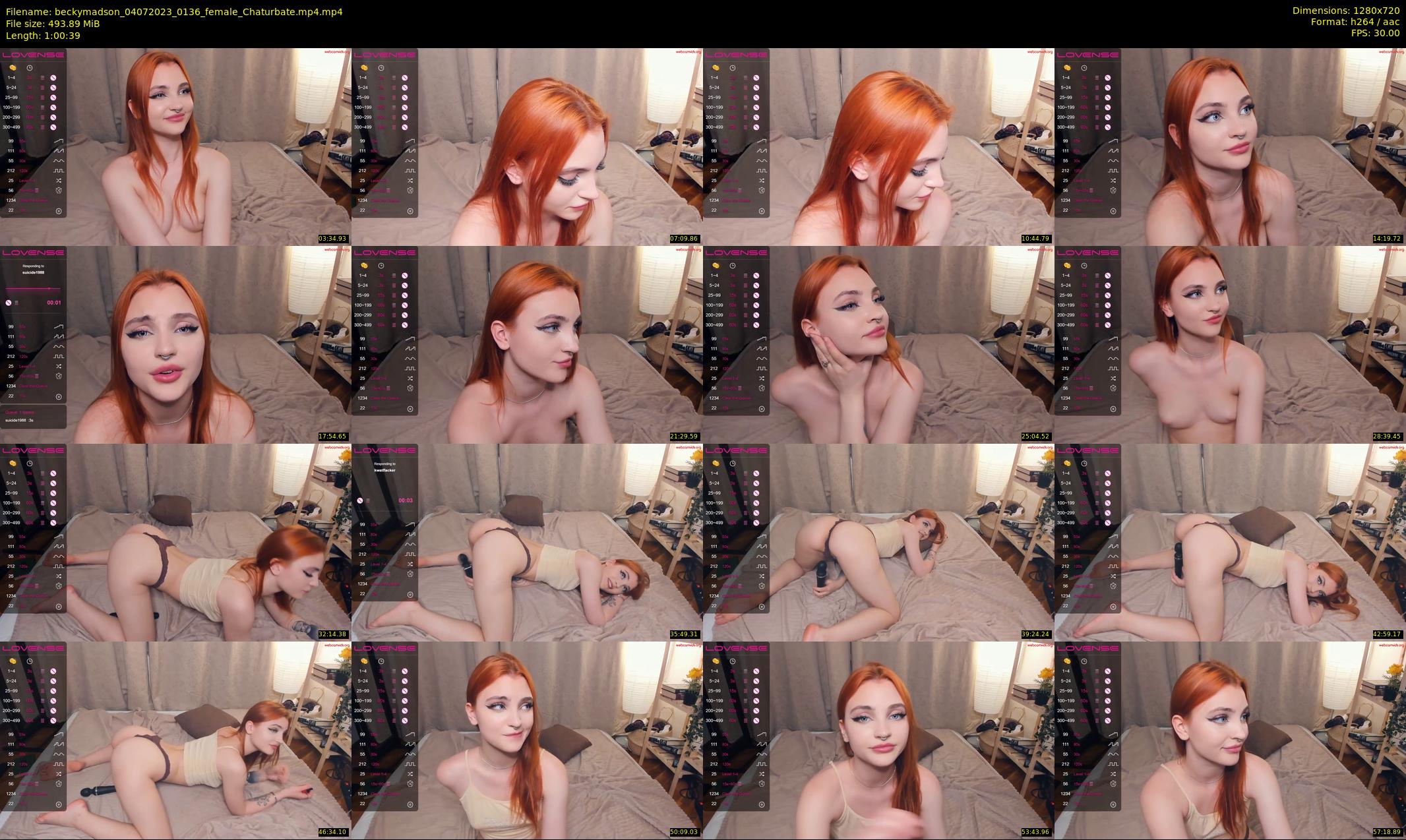 beckymadson — 61 minute Chaturbate female cam show recording, 720p, Jul 4, 2023