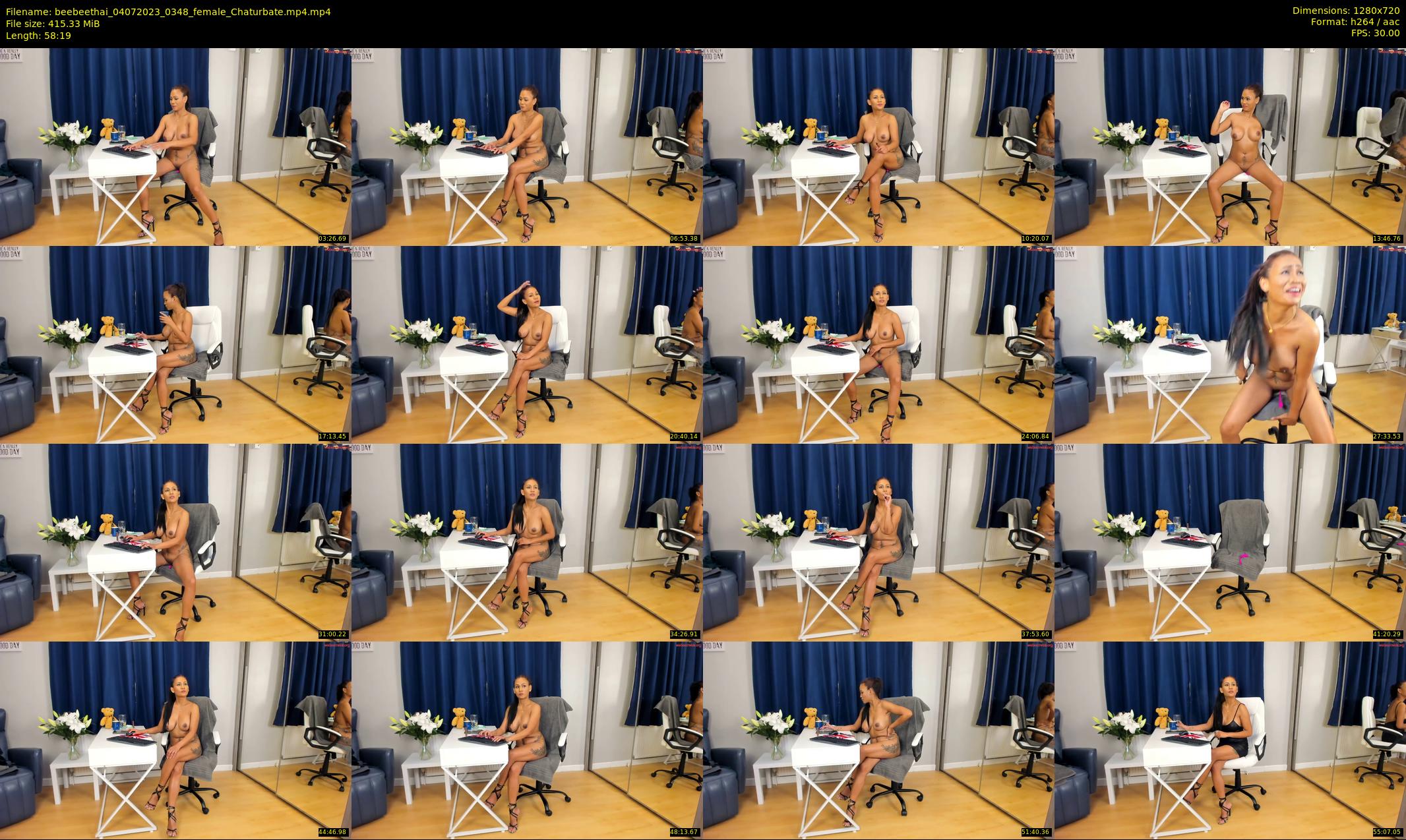beebeethai — 59 minute Chaturbate female cam show recording, 720p, Jul 4, 2023