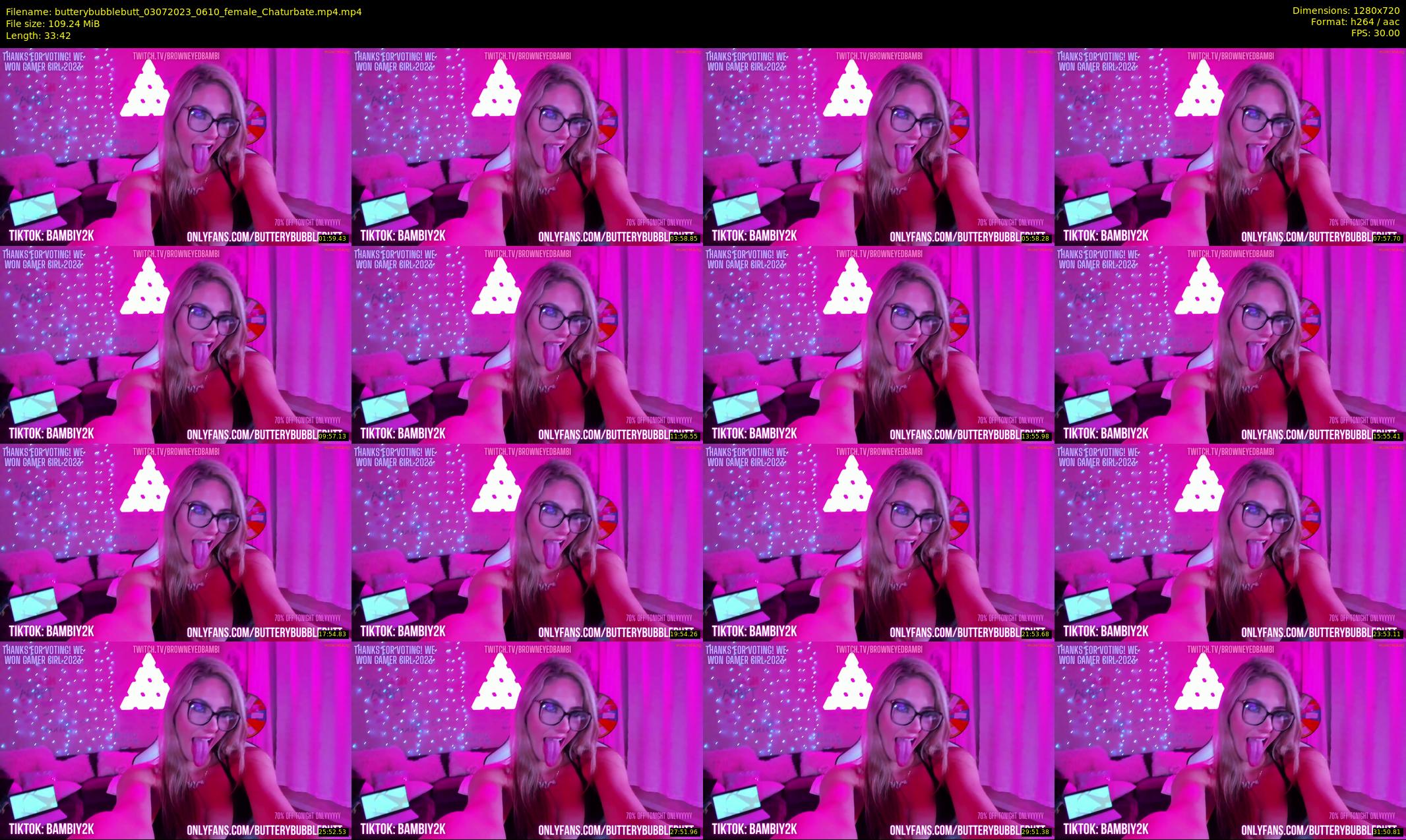 butterybubblebutt — 34 minute Chaturbate couple cam show recording, 720p, Jul 3, 2023