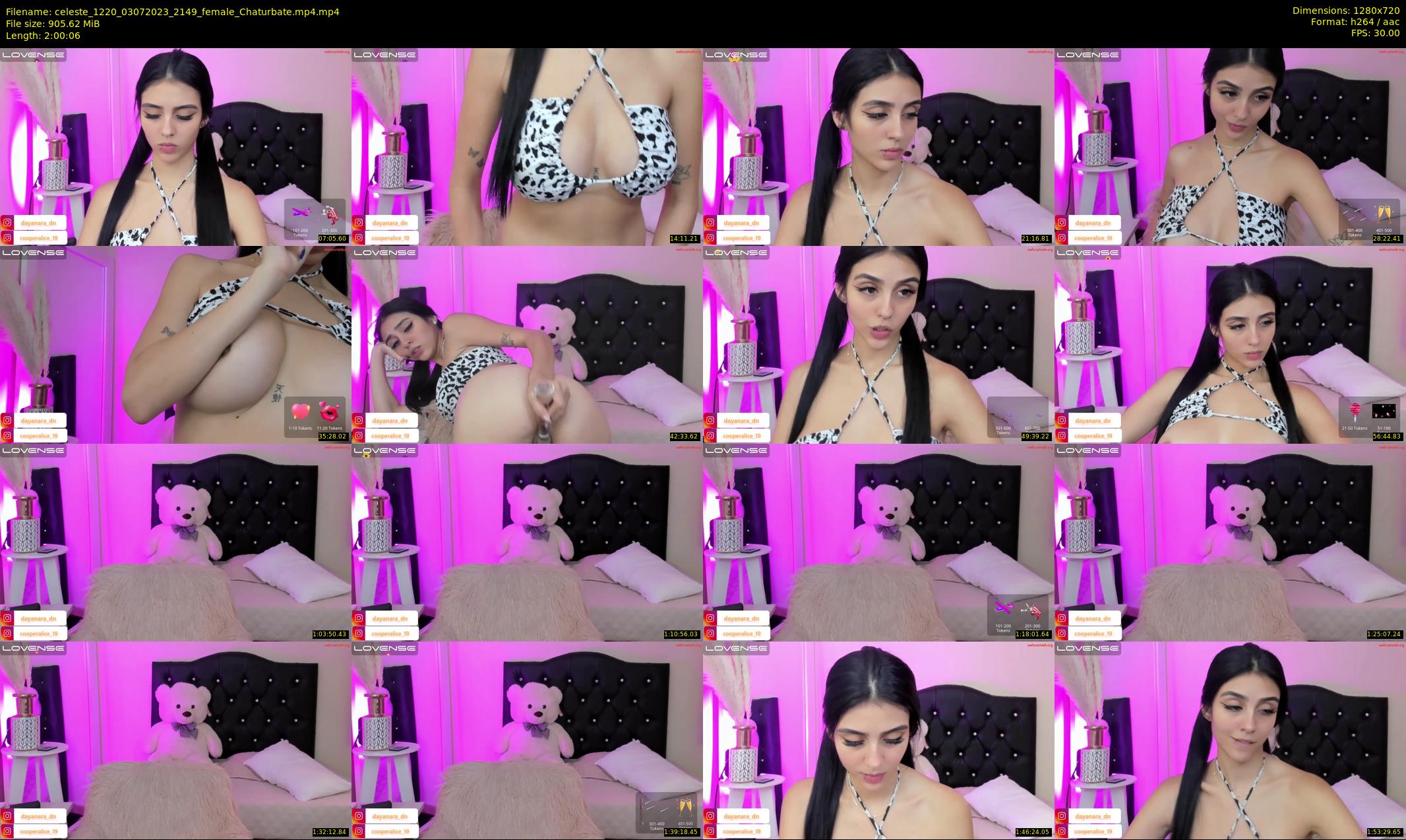 celeste_1220 — 121 minute Chaturbate female cam show recording, 720p, Jul 3, 2023