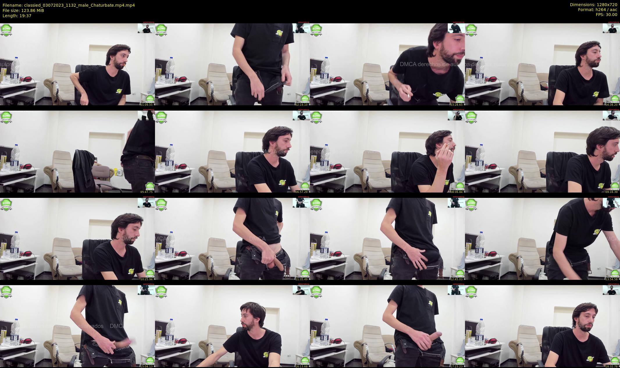classied — 20 minute Chaturbate male cam show recording, 720p, Jul 3, 2023