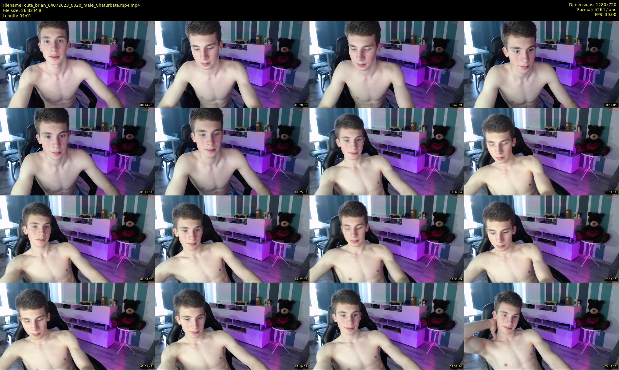 cute_brian — 5 minute Chaturbate male cam show recording, 720p, Jul 4, 2023