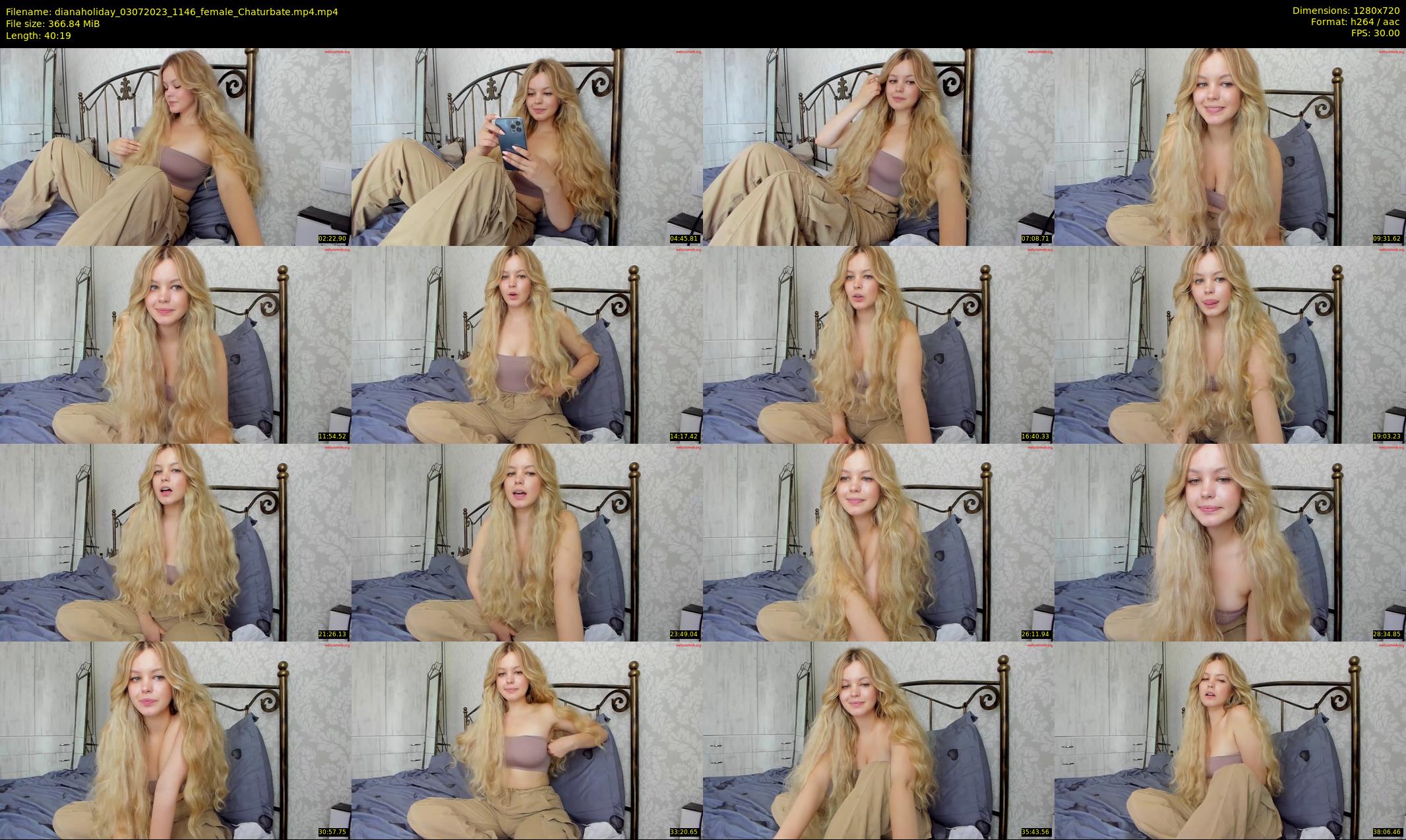 dianaholiday — 41 minute Chaturbate female cam show recording, 720p, Jul 3, 2023