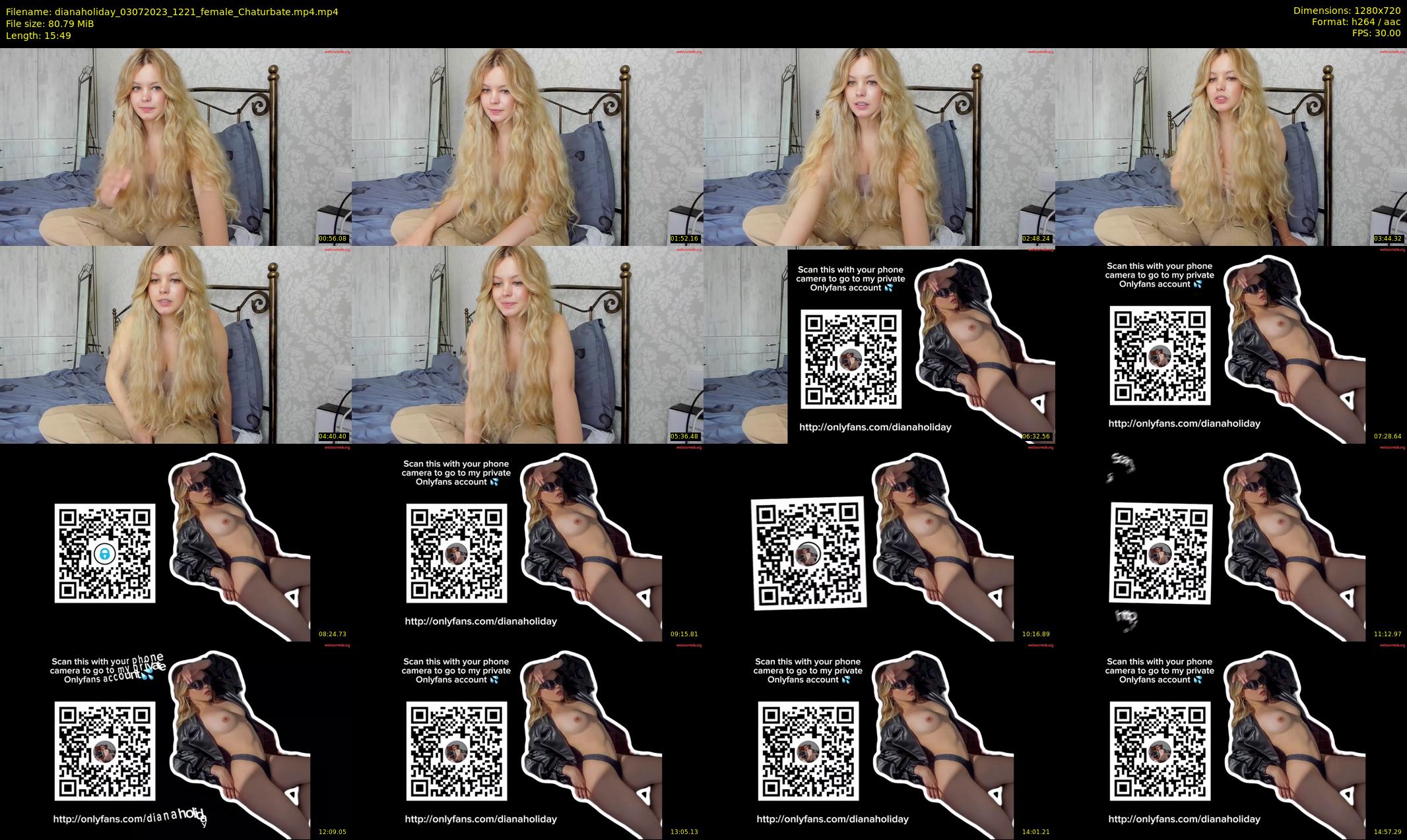 dianaholiday — 16 minute Chaturbate female cam show recording, 720p, Jul 3, 2023