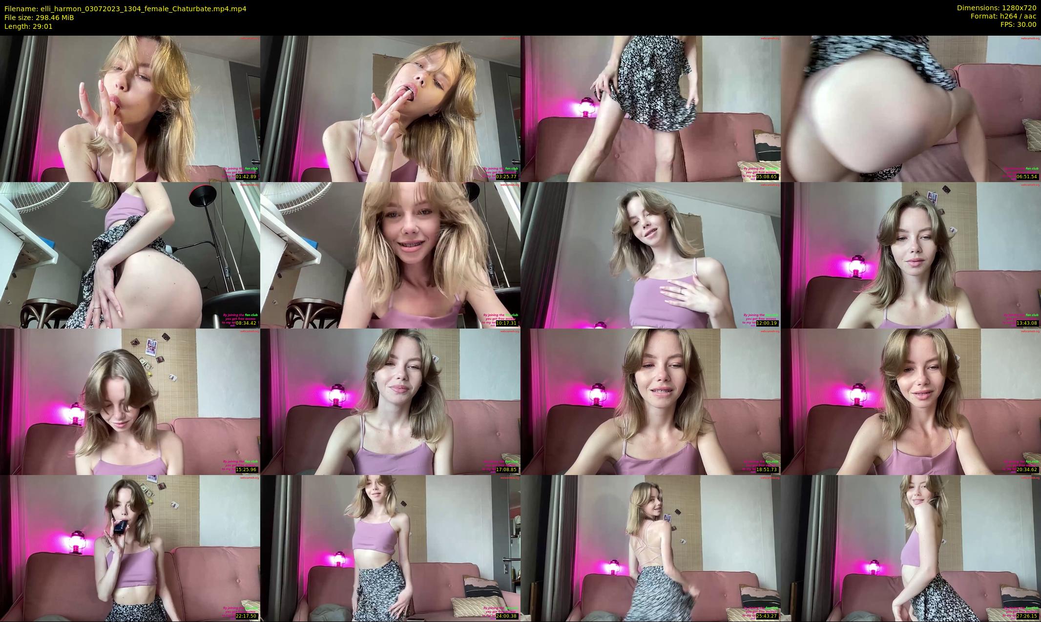elli_harmon — 30 minute Chaturbate female cam show recording, 720p, Jul 3, 2023