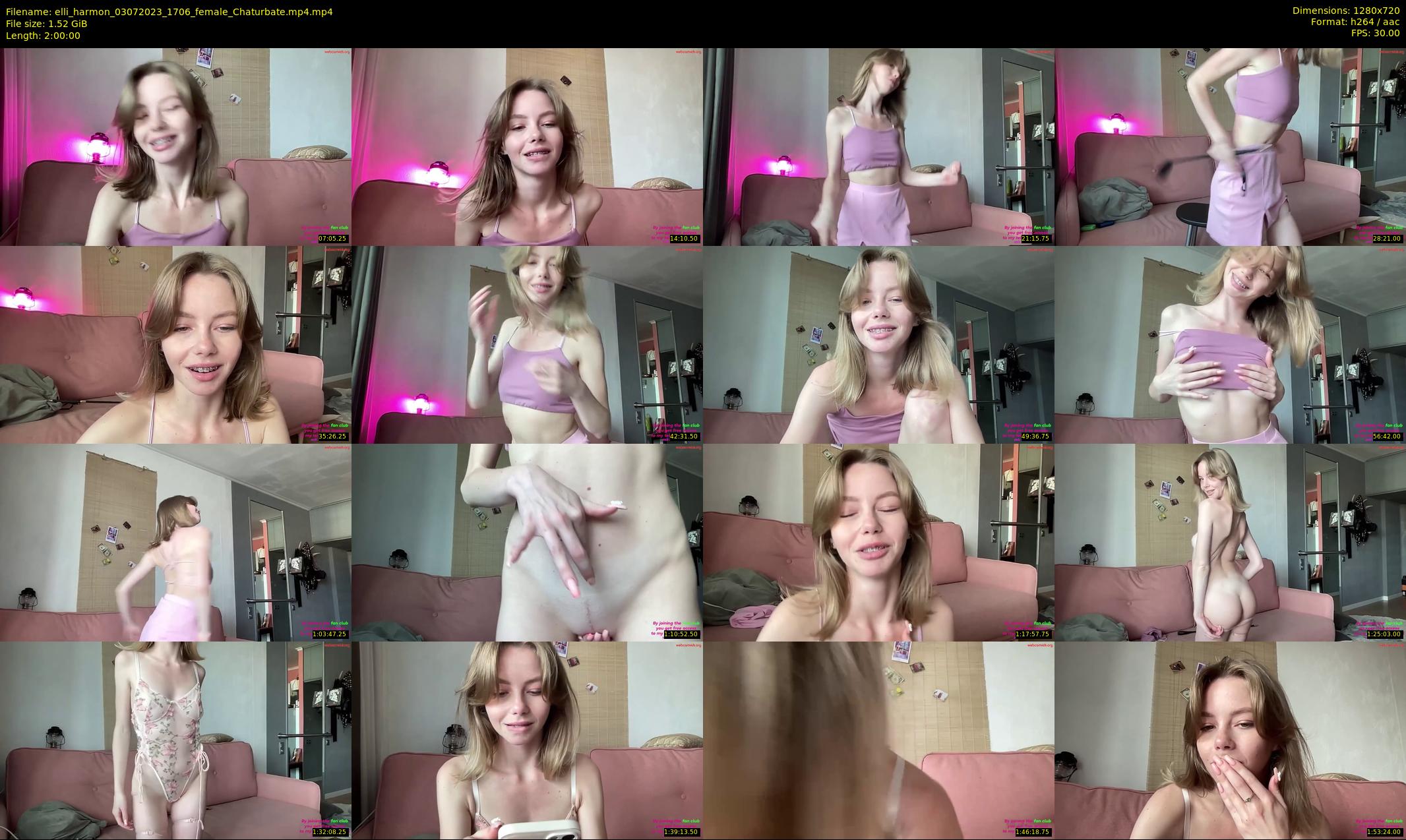 elli_harmon — 120 minute Chaturbate female cam show recording, 720p, Jul 3, 2023
