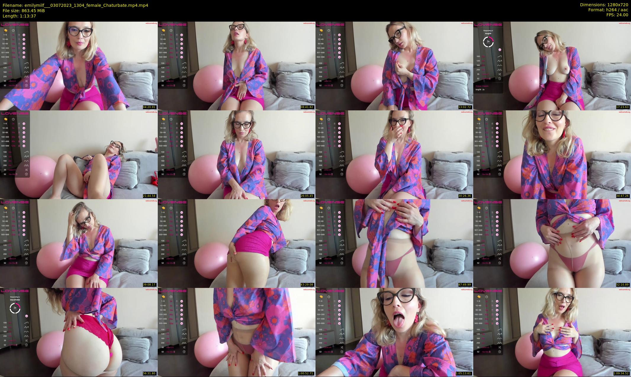 emilymilf__ — 74 minute Chaturbate female cam show recording, 720p, Jul 3, 2023