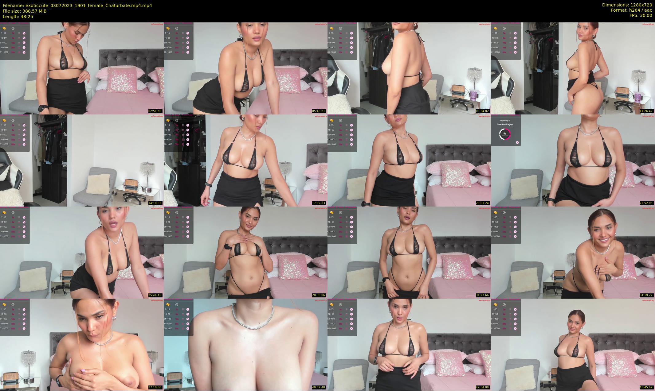 exoticcute — 49 minute Chaturbate female cam show recording, 720p, Jul 3, 2023