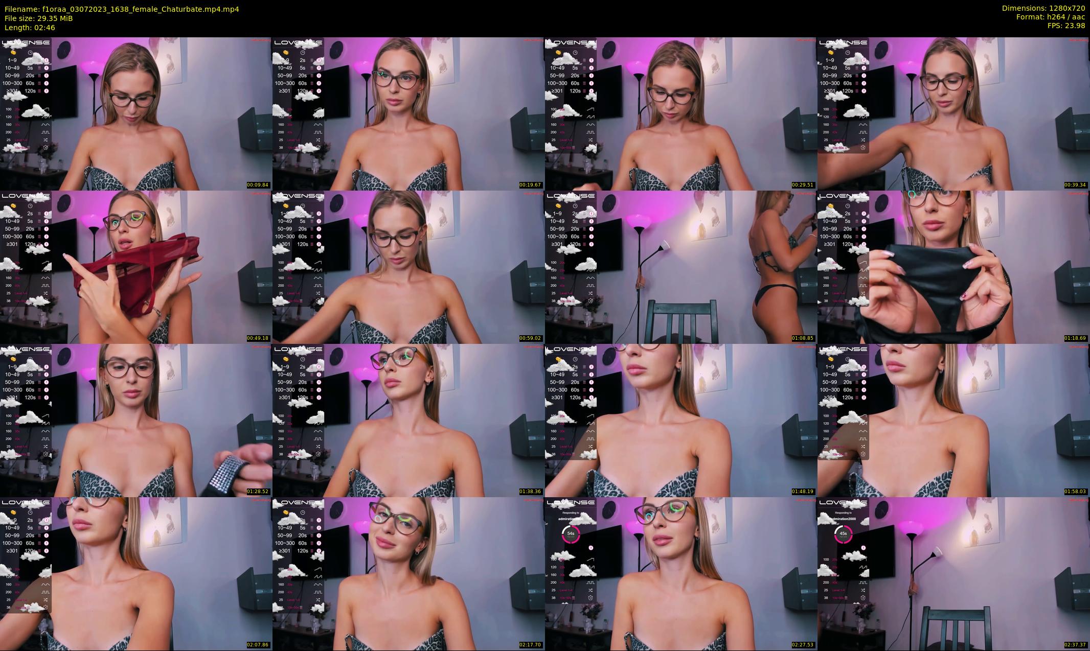 f1oraa — 3 minute Chaturbate female cam show recording, 720p, Jul 3, 2023