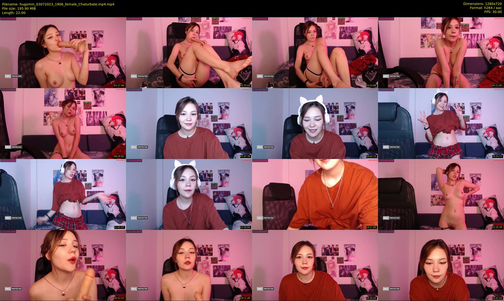 hugomin — 22 minute Chaturbate female cam show recording, 720p, Jul 3, 2023