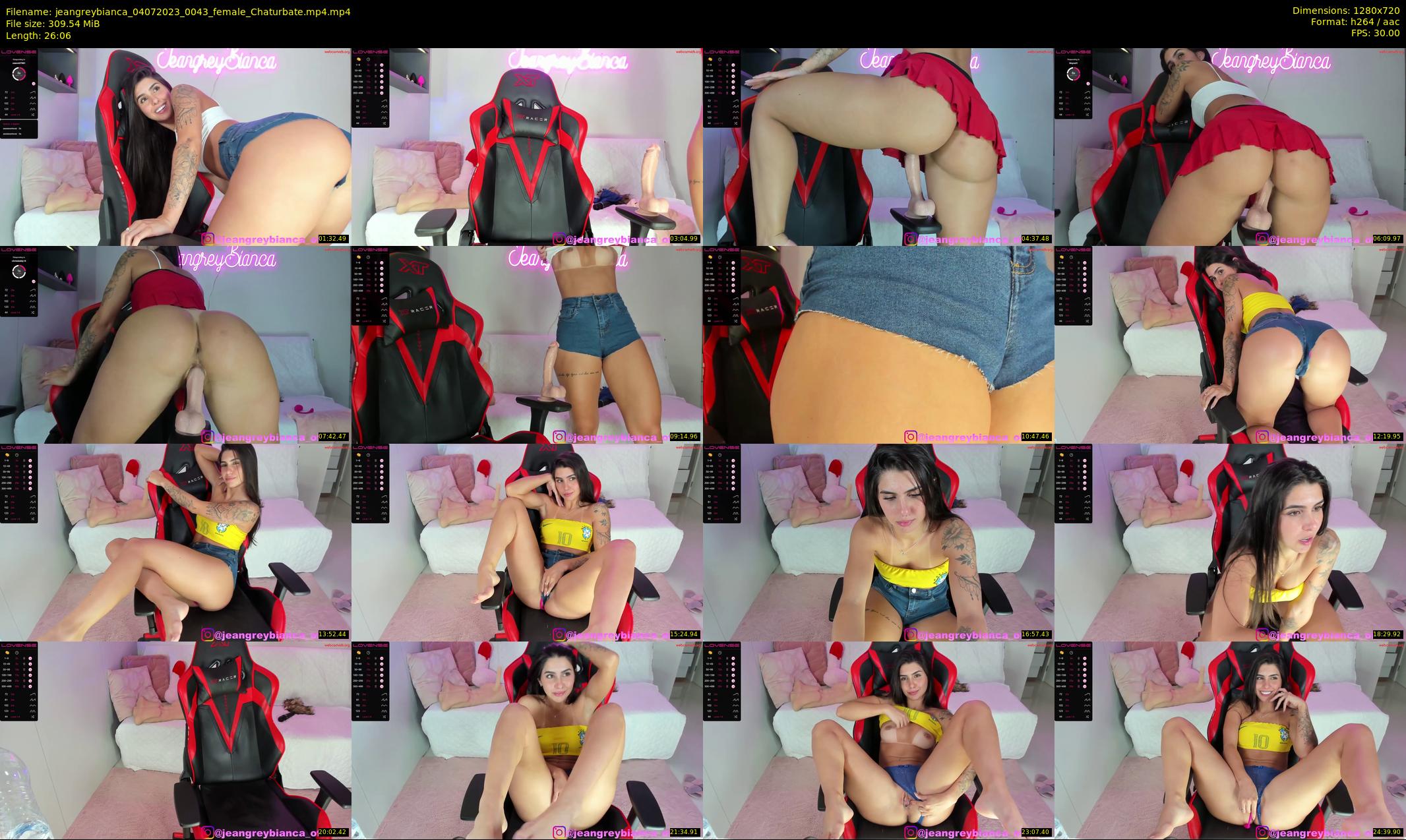 jeangreybianca — 27 minute Chaturbate female cam show recording, 720p, Jul 4, 2023