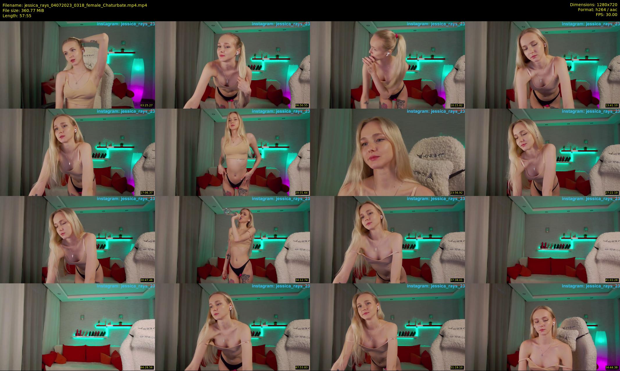 jessica_rays — 58 minute Chaturbate couple cam show recording, 720p, Jul 4, 2023