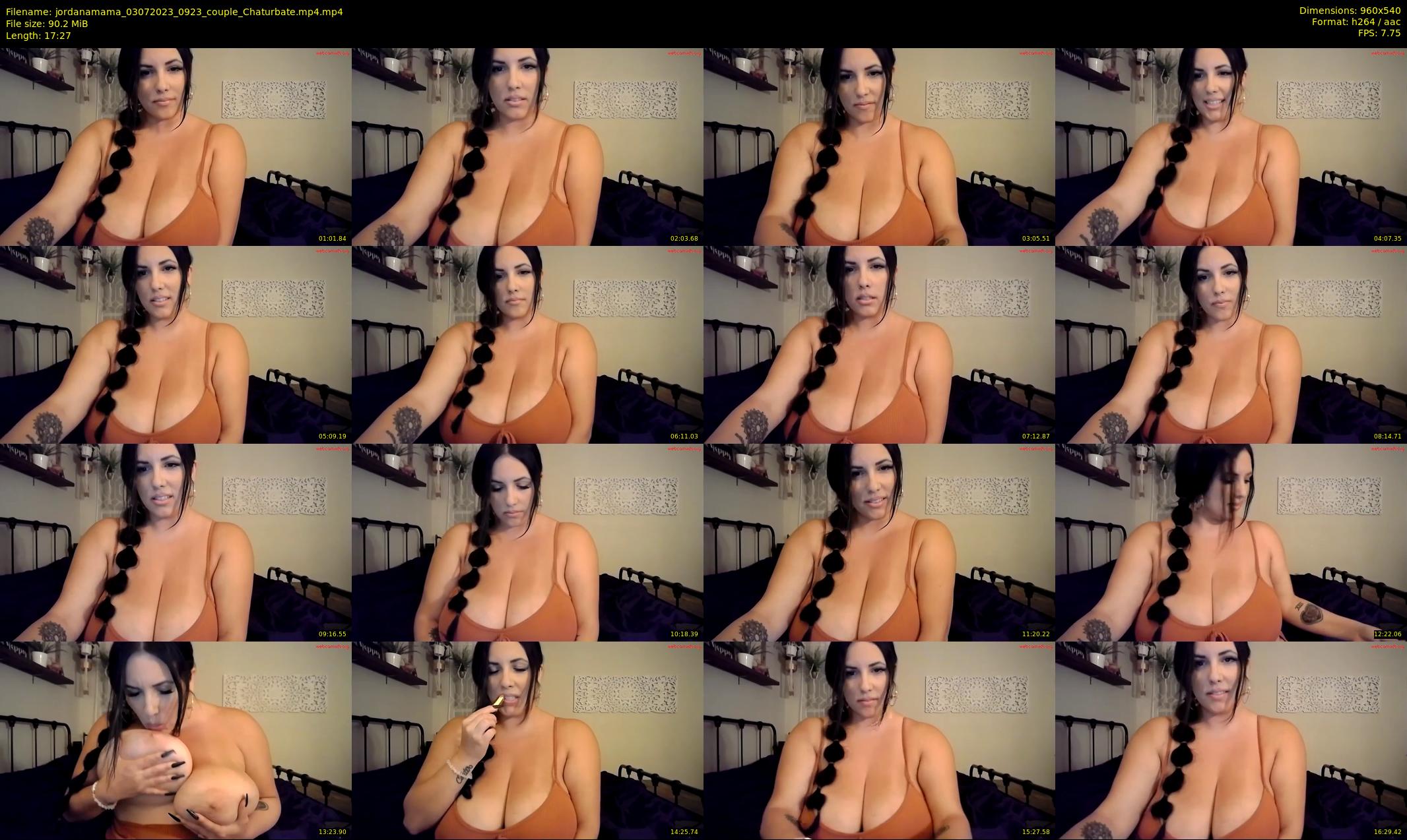 jordanamama — 18 minute Chaturbate couple cam show recording, 480p, Jul 3, 2023