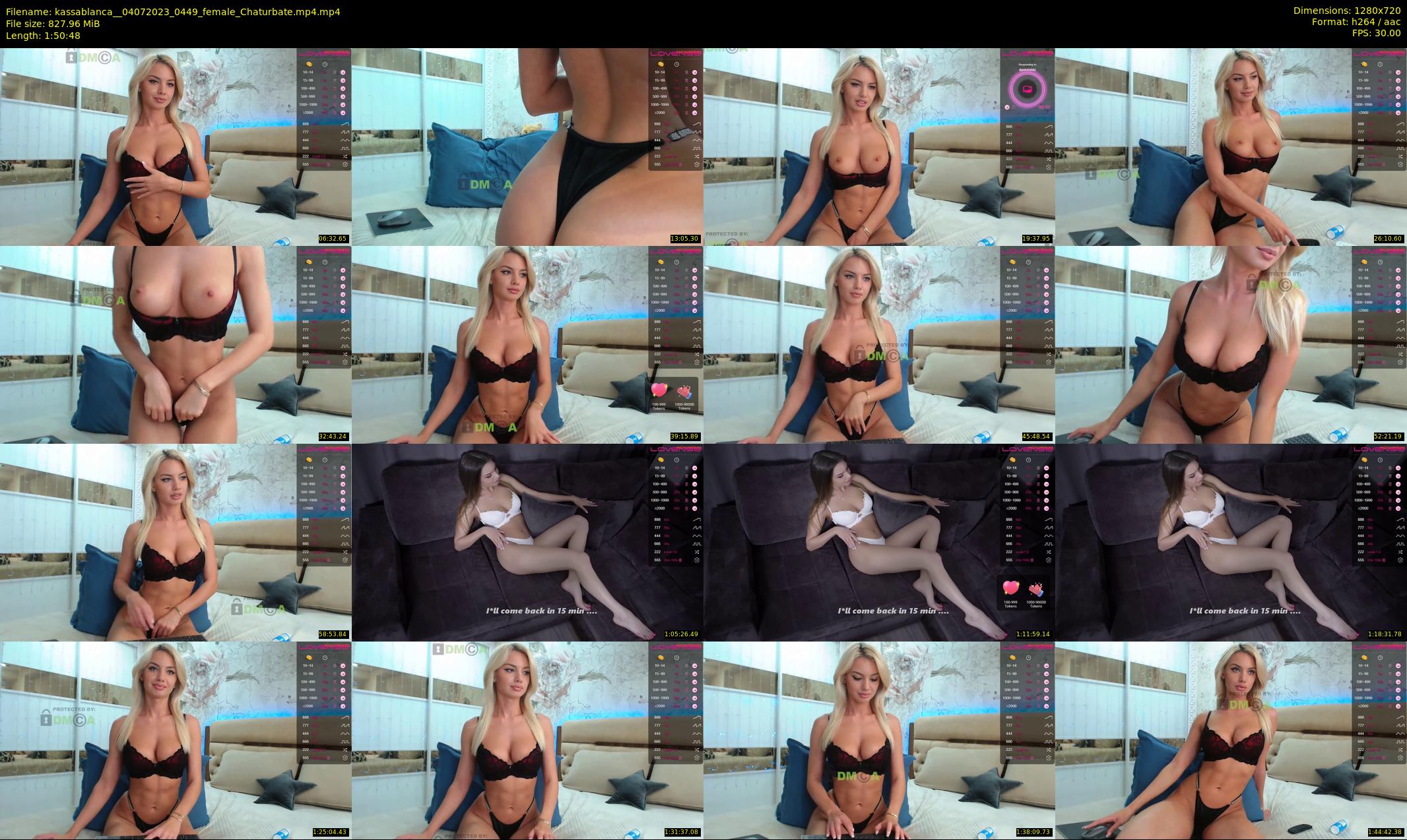 kassablanca_ — 111 minute Chaturbate female cam show recording, 720p, Jul 4, 2023
