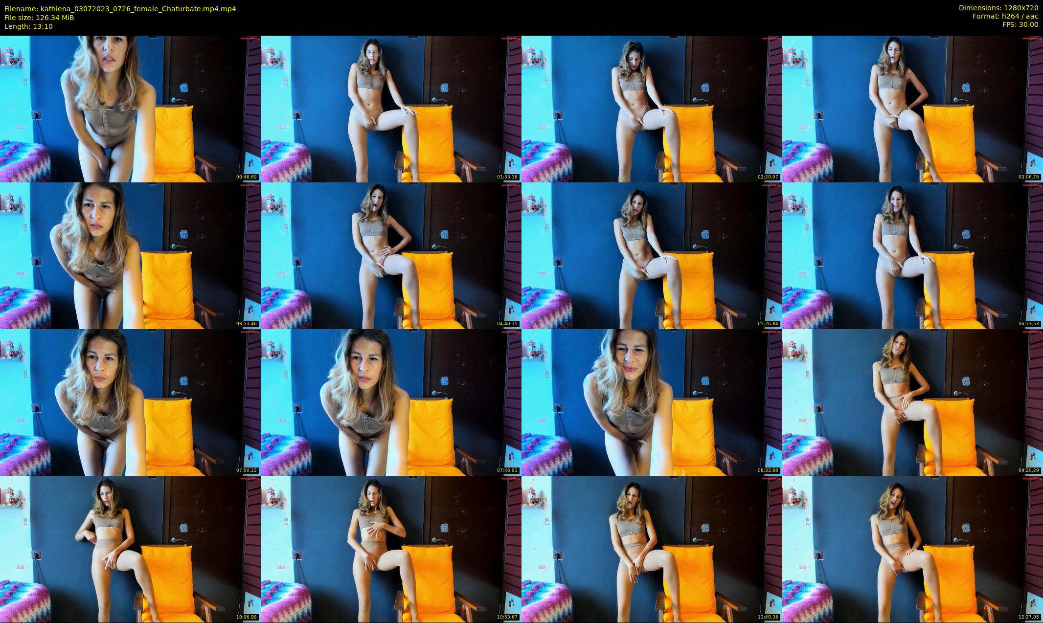 kathlena — 14 minute Chaturbate female cam show recording, 720p, Jul 3, 2023