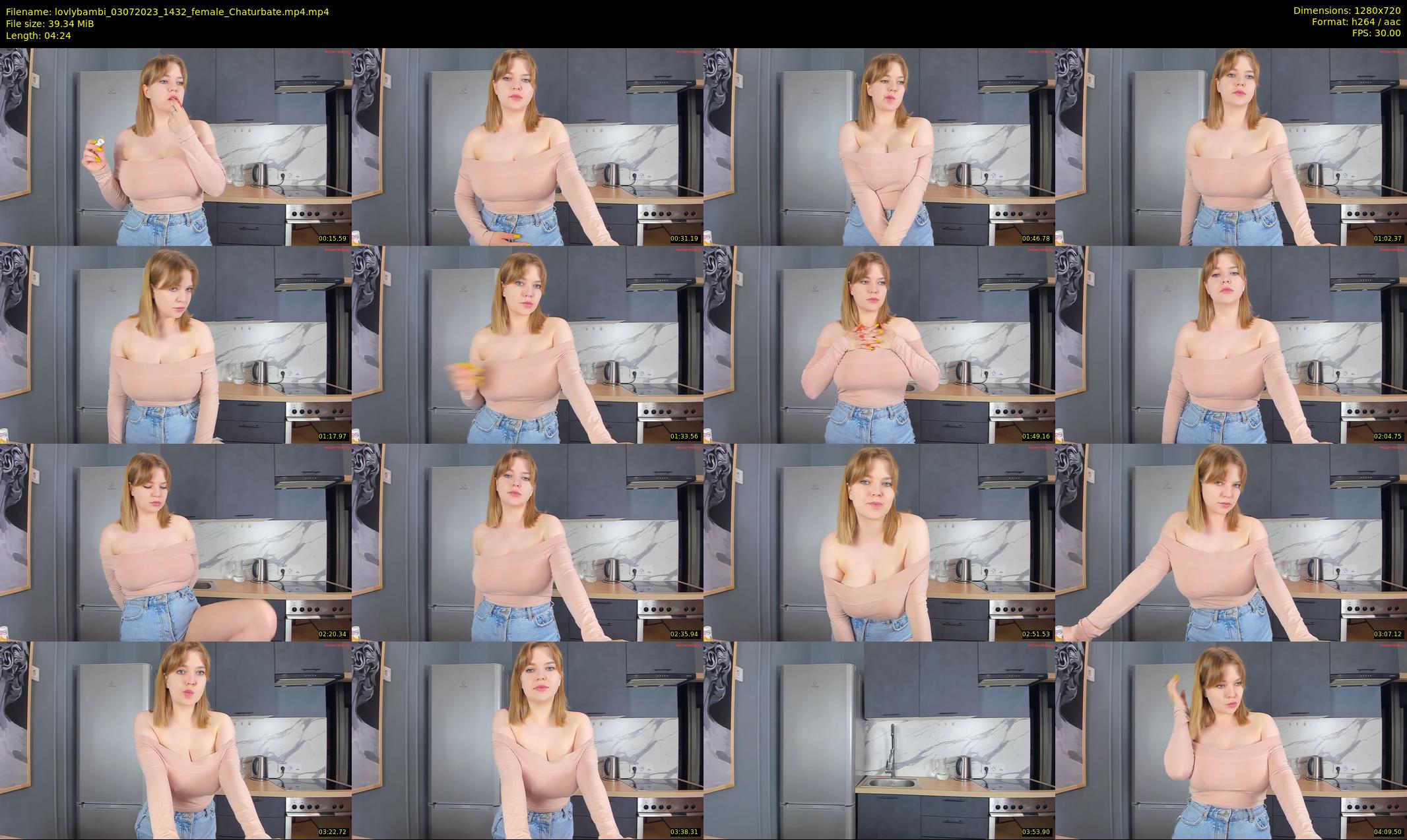 lovlybambi — 5 minute Chaturbate female cam show recording, 720p, Jul 3, 2023