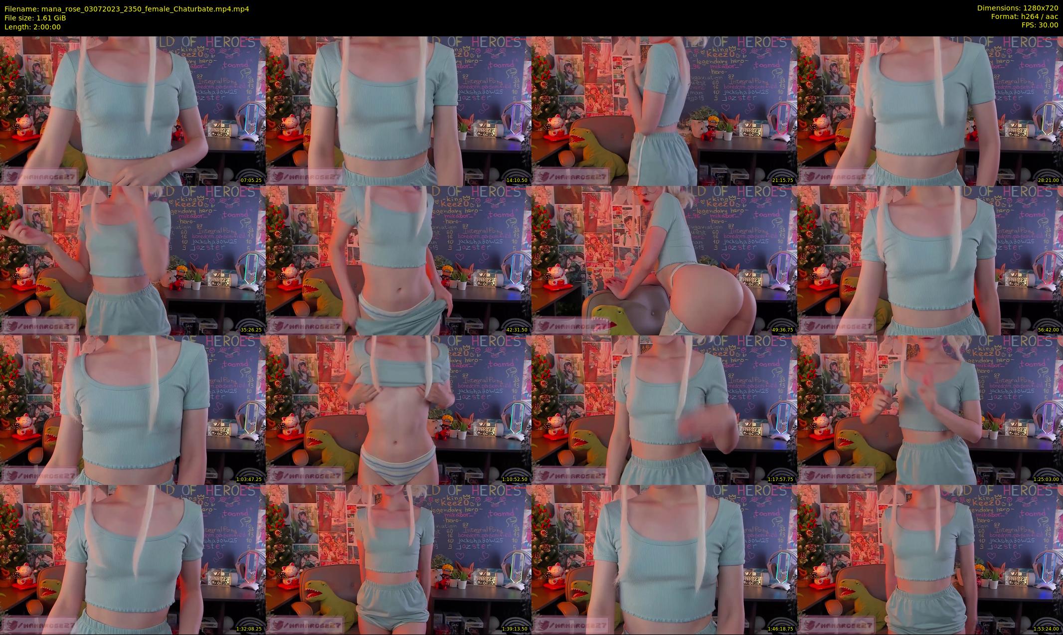 mana_rose — 120 minute Chaturbate female cam show recording, 720p, Jul 3, 2023