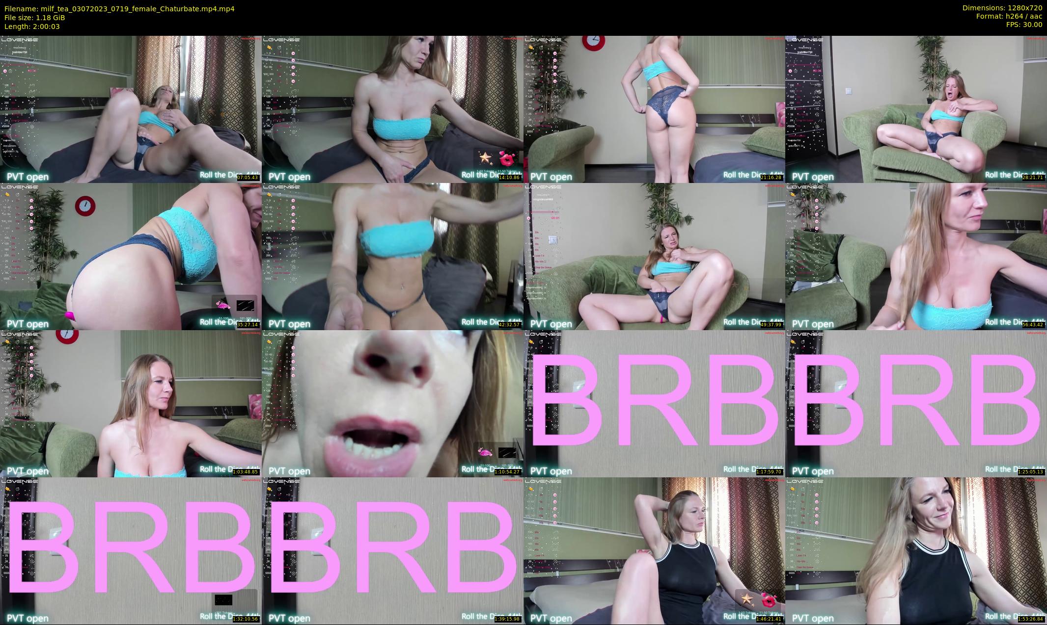 milf_tea — 121 minute Chaturbate female cam show recording, 720p, Jul 3, 2023