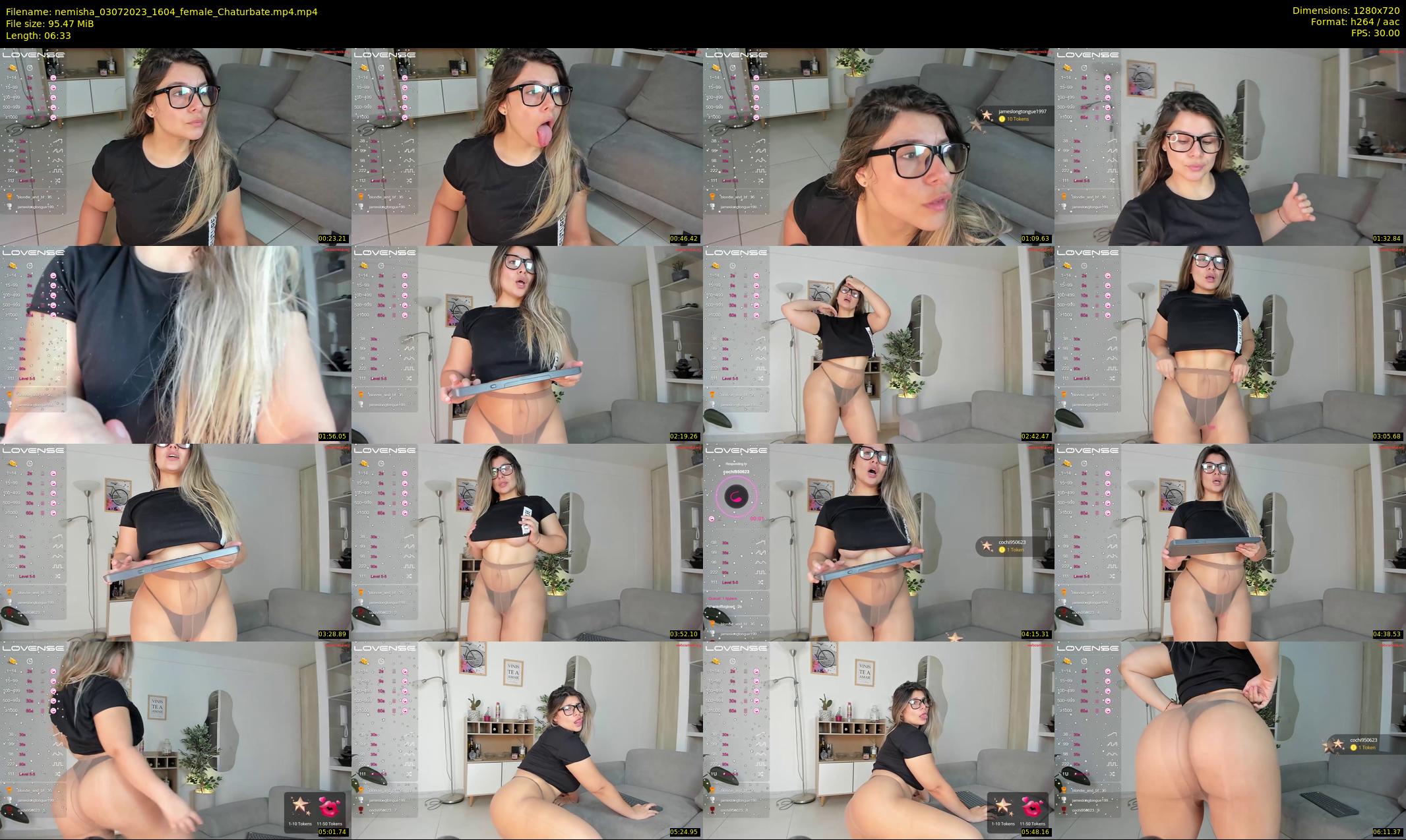 nemisha — 7 minute Chaturbate female cam show recording, 720p, Jul 3, 2023