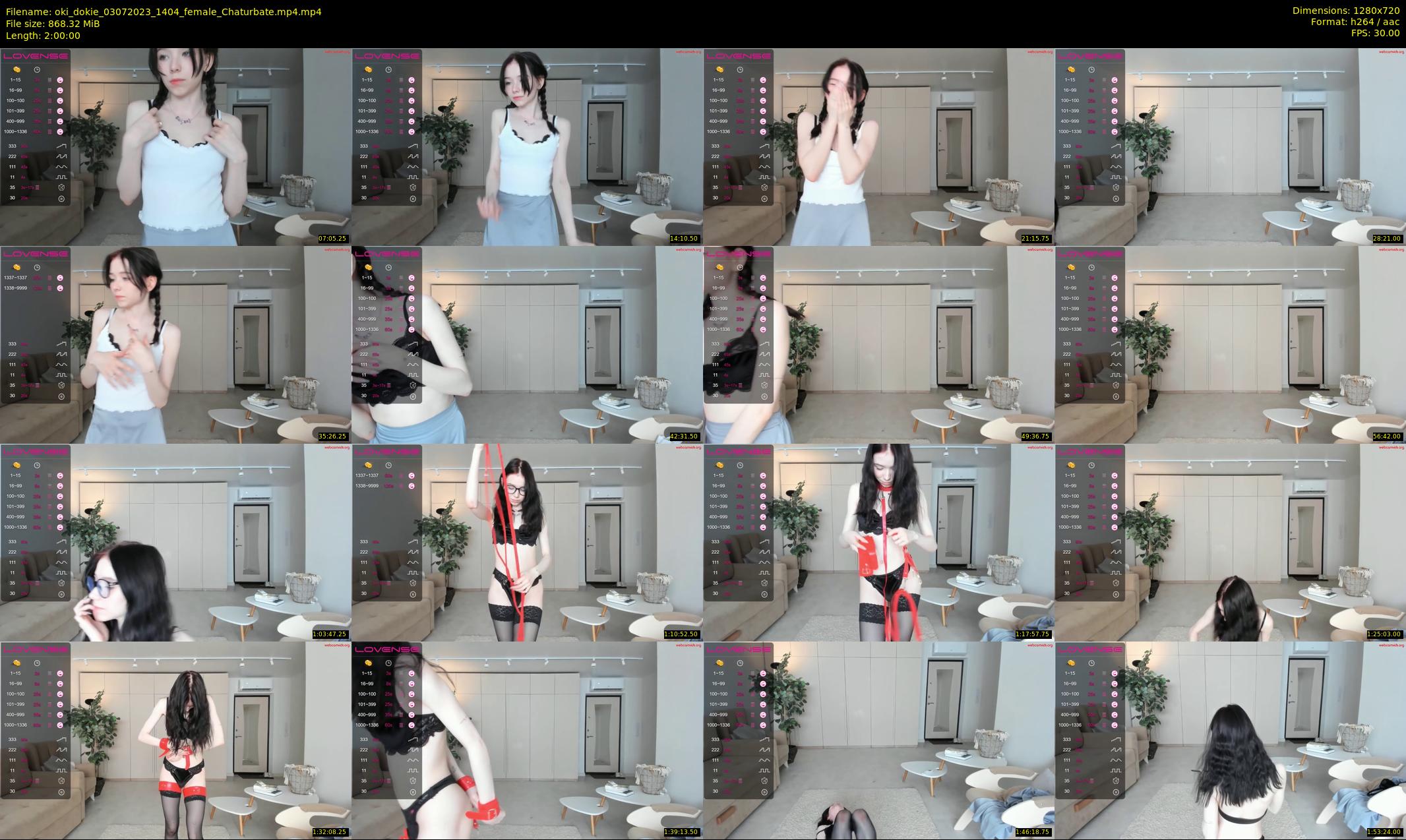 oki_dokie — 120 minute Chaturbate female cam show recording, 720p, Jul 3, 2023
