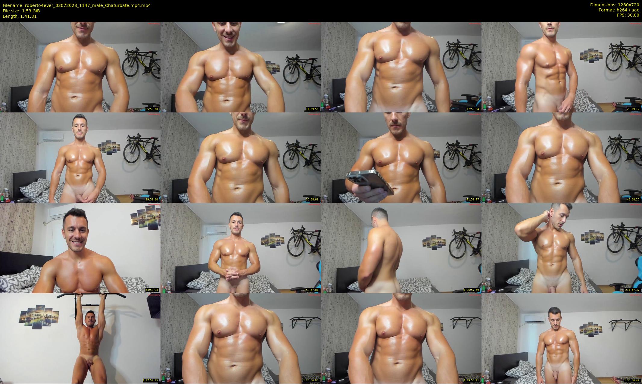roberto4ever — 102 minute Chaturbate male cam show recording, 720p, Jul 3, 2023
