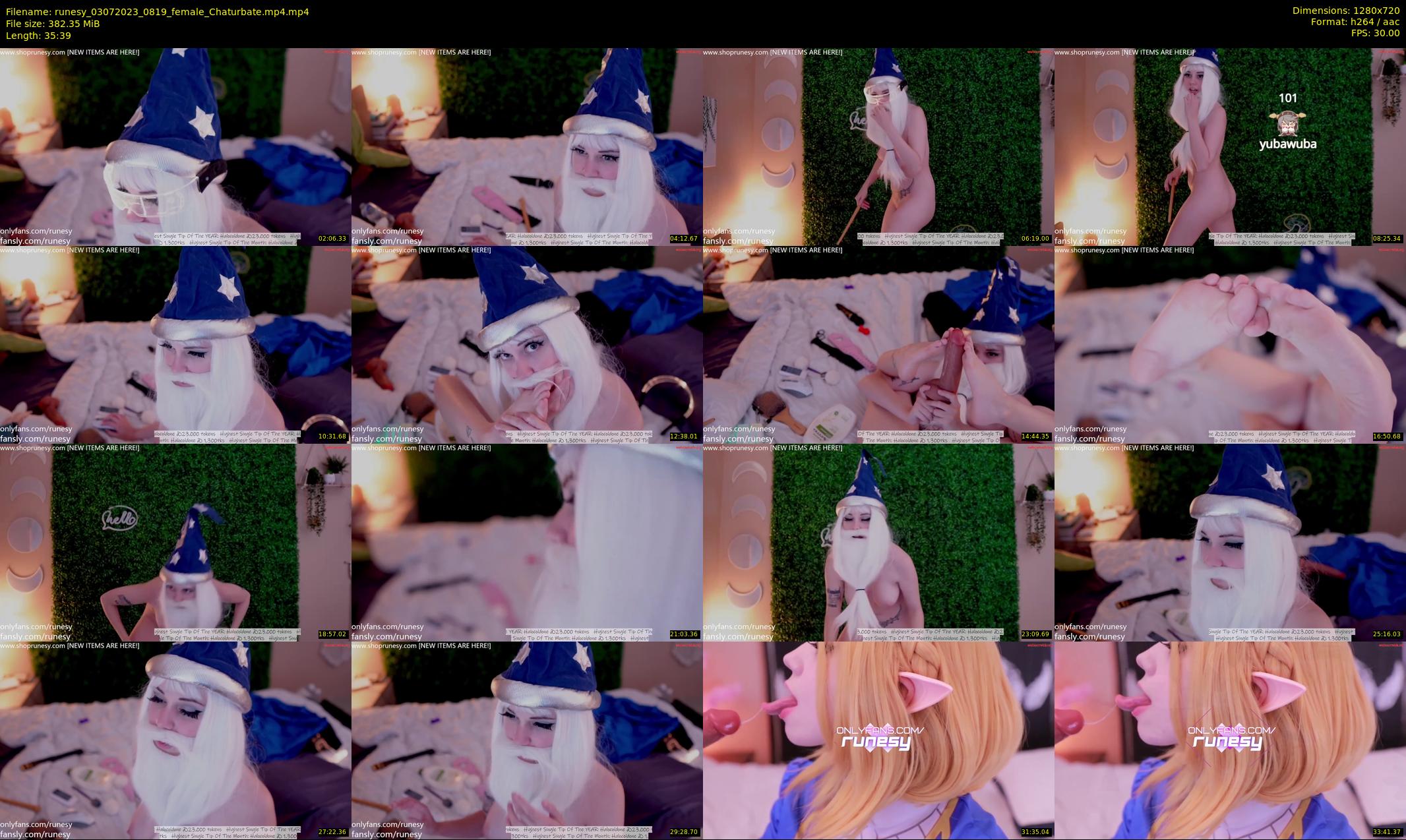 runesy — 36 minute Chaturbate female cam show recording, 720p, Jul 3, 2023