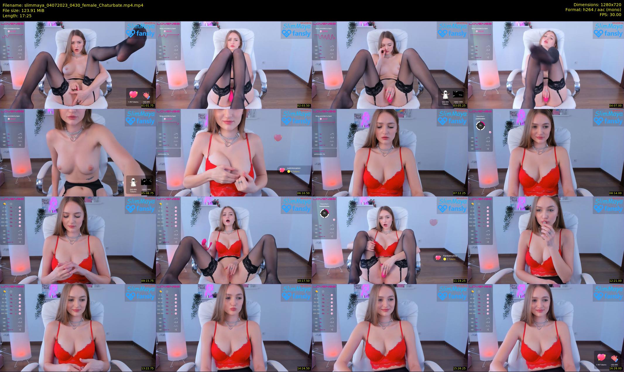 slimmaya — 18 minute Chaturbate female cam show recording, 720p, Jul 4, 2023