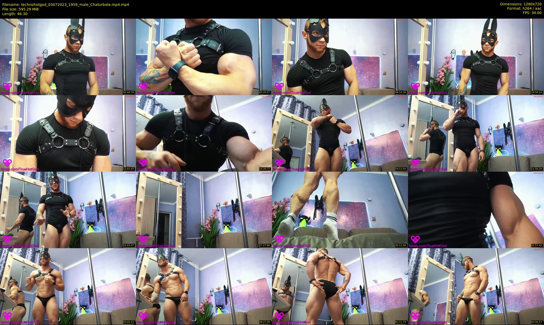 technohotgod — 47 minute Chaturbate male cam show recording, 720p, Jul 3, 2023